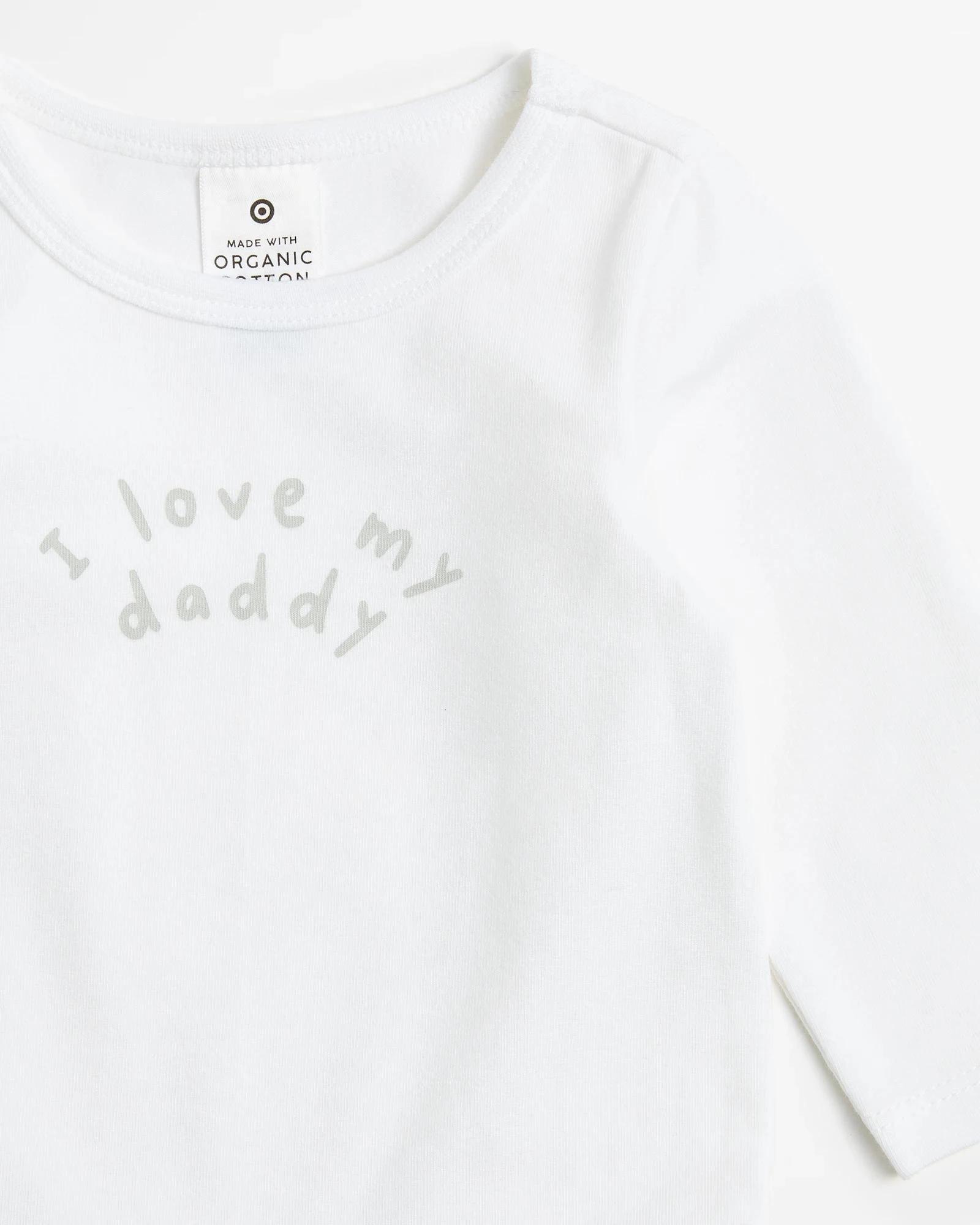 2 Target Baby Organic Cotton Bodysuit I LOVE MY DADDY, 2 of 3