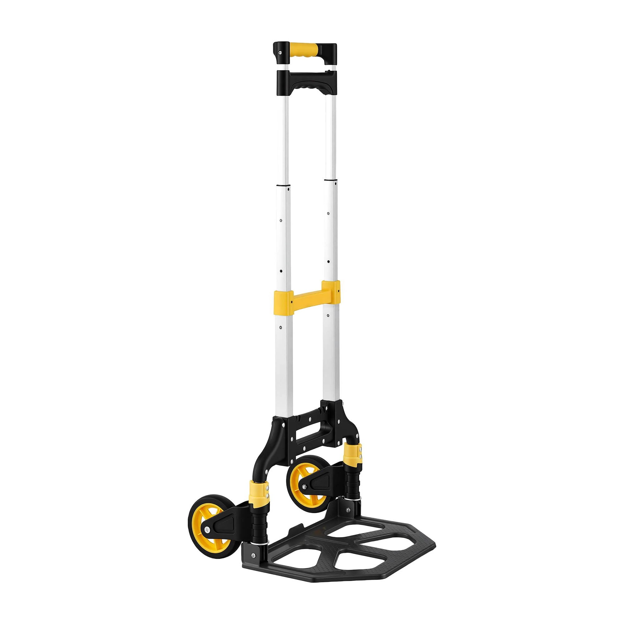 3 Giantz Folding Trolley Portable Hand Truck Lightweight Travel Luggage - Black, 3 of 9