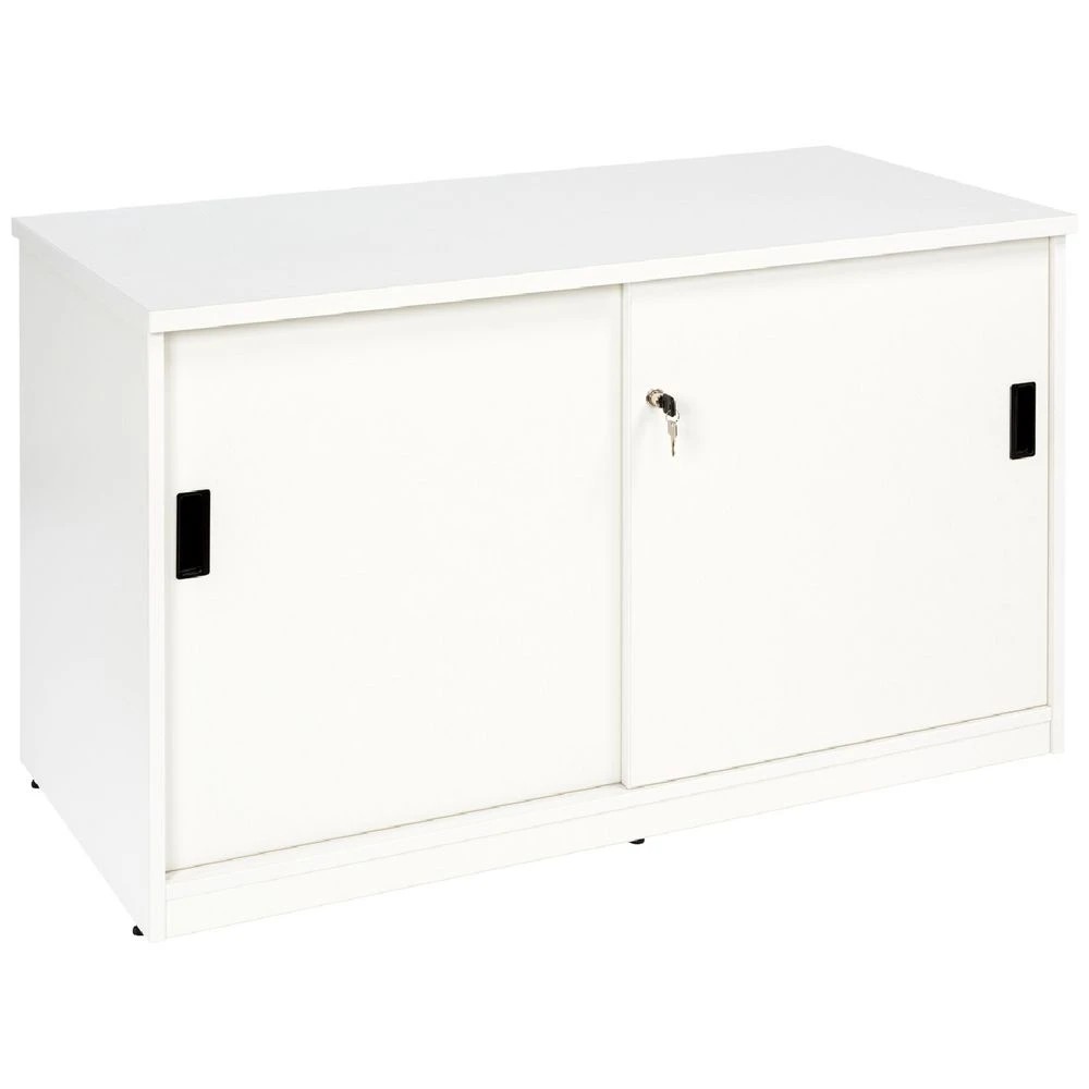 1 Stilford Professional Sliding Door Credenza 1200mm White Cabinets Cupboards, Lockers and Credenzas, 1 of 4