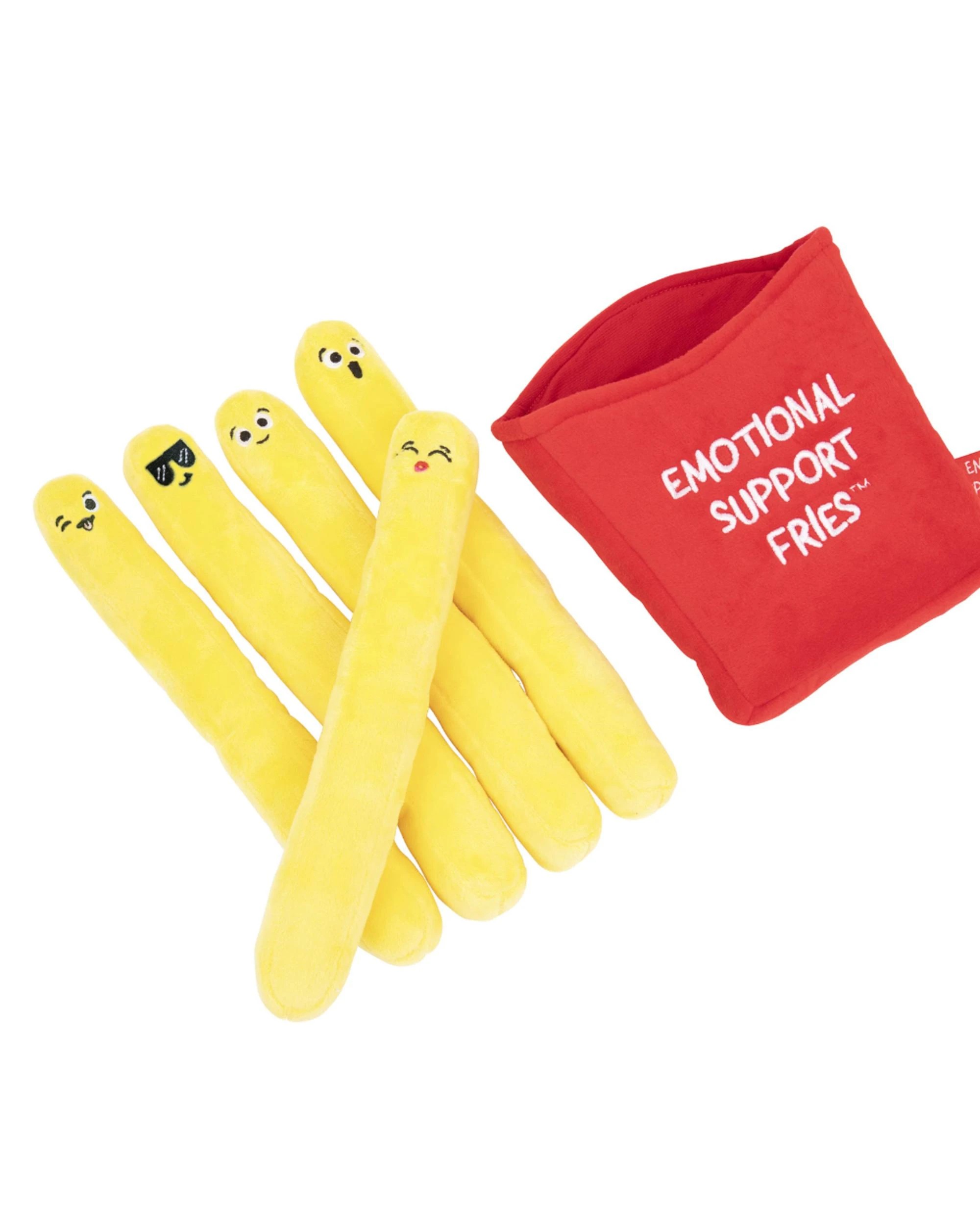 2 What Do You Meme LLC Emotional Support Fries Plush Set, 2 of 5