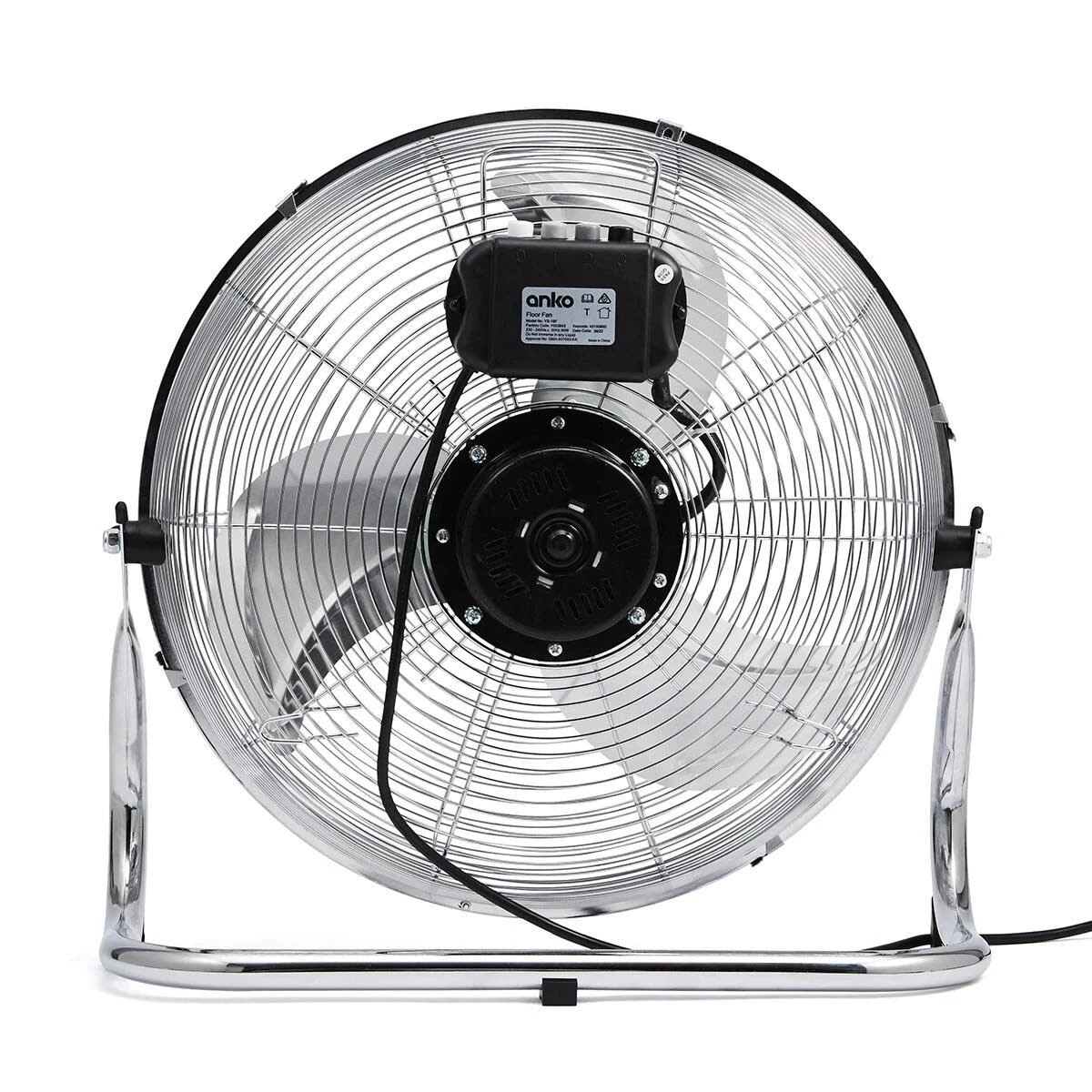 3 40cm High Velocity Chrome Metal Fan, 3 of 9