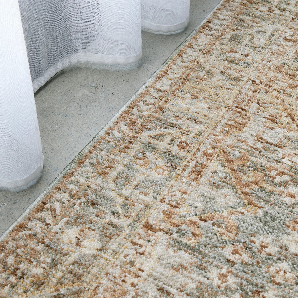 4 Common Ground Rugs Aegean Josie 400x80cm - Large Runner Power Loomed Rug - Green, 4 of 9