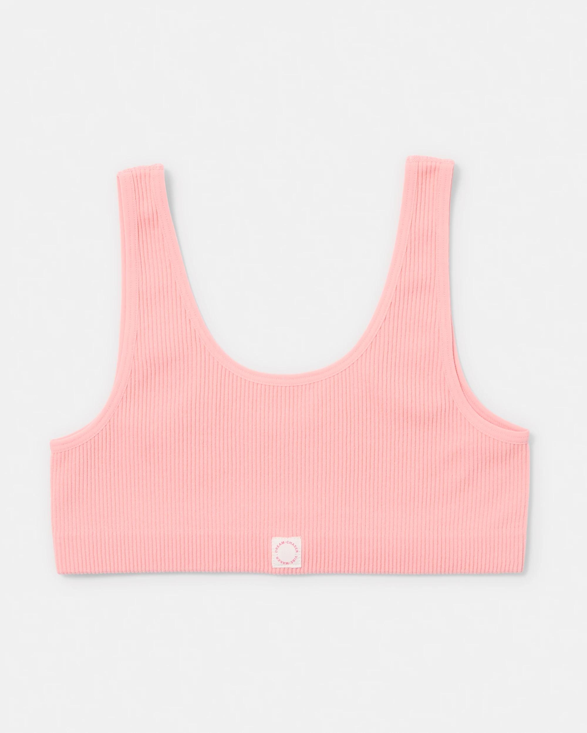 3 2 Pack Rib Seamfree Crop Peach/red, 3 of 3