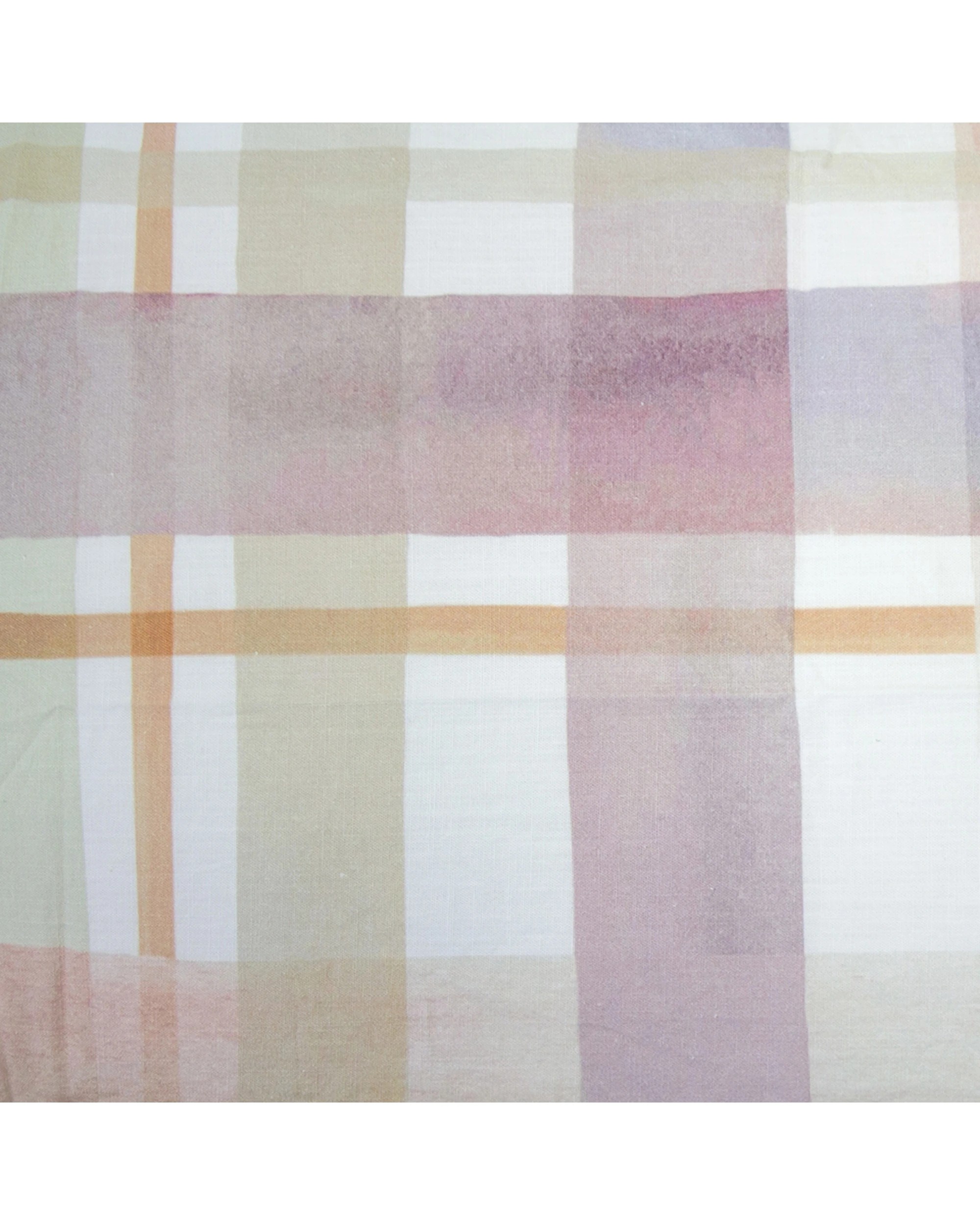 7 BAMBURY Dion Quilt Cover Set Cotton Watercolour Check Printed - Queen Bed - Pattern, 7 of 7
