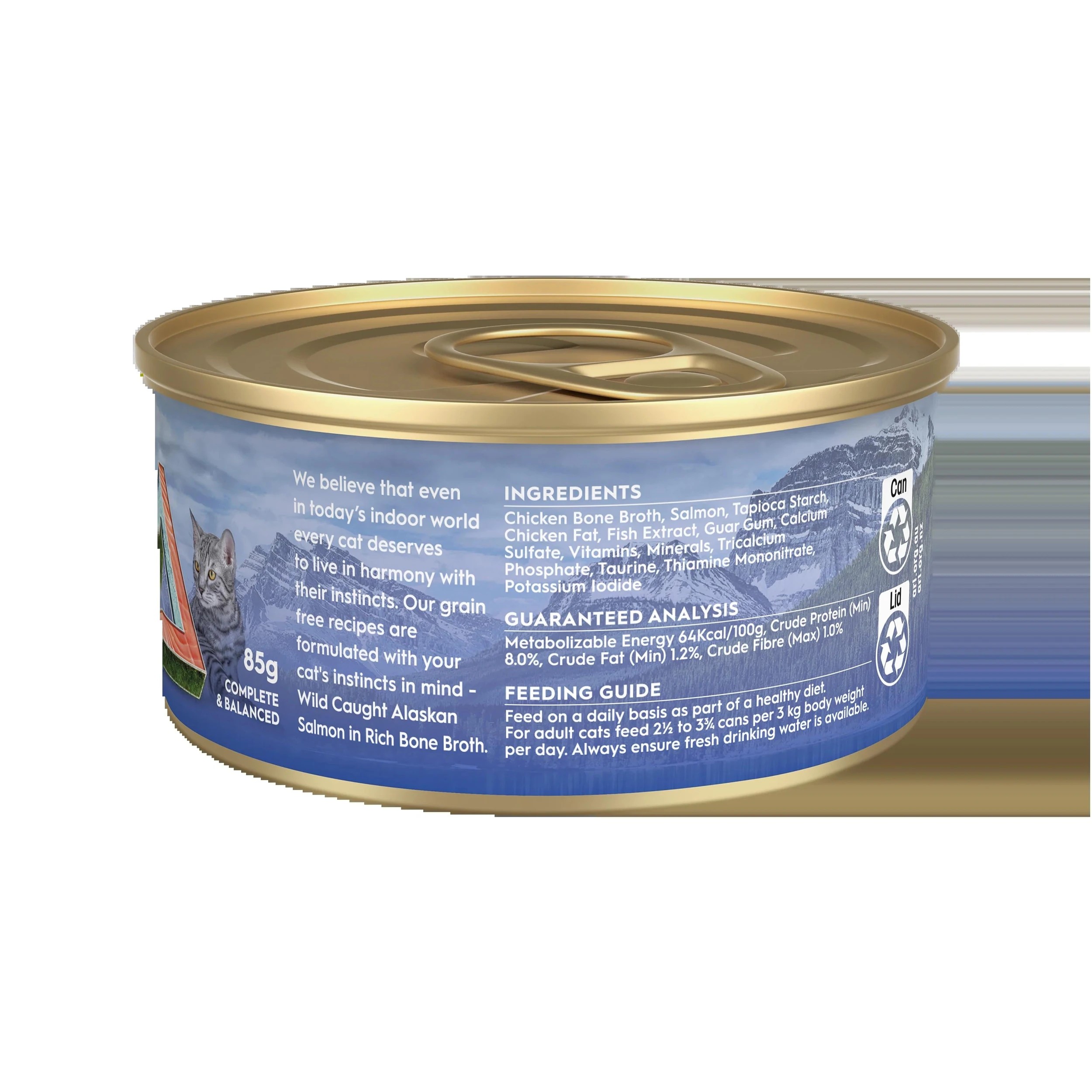 2 Trilogy Adult Salmon In Bone Broth 85g 24pk, 2 of 2