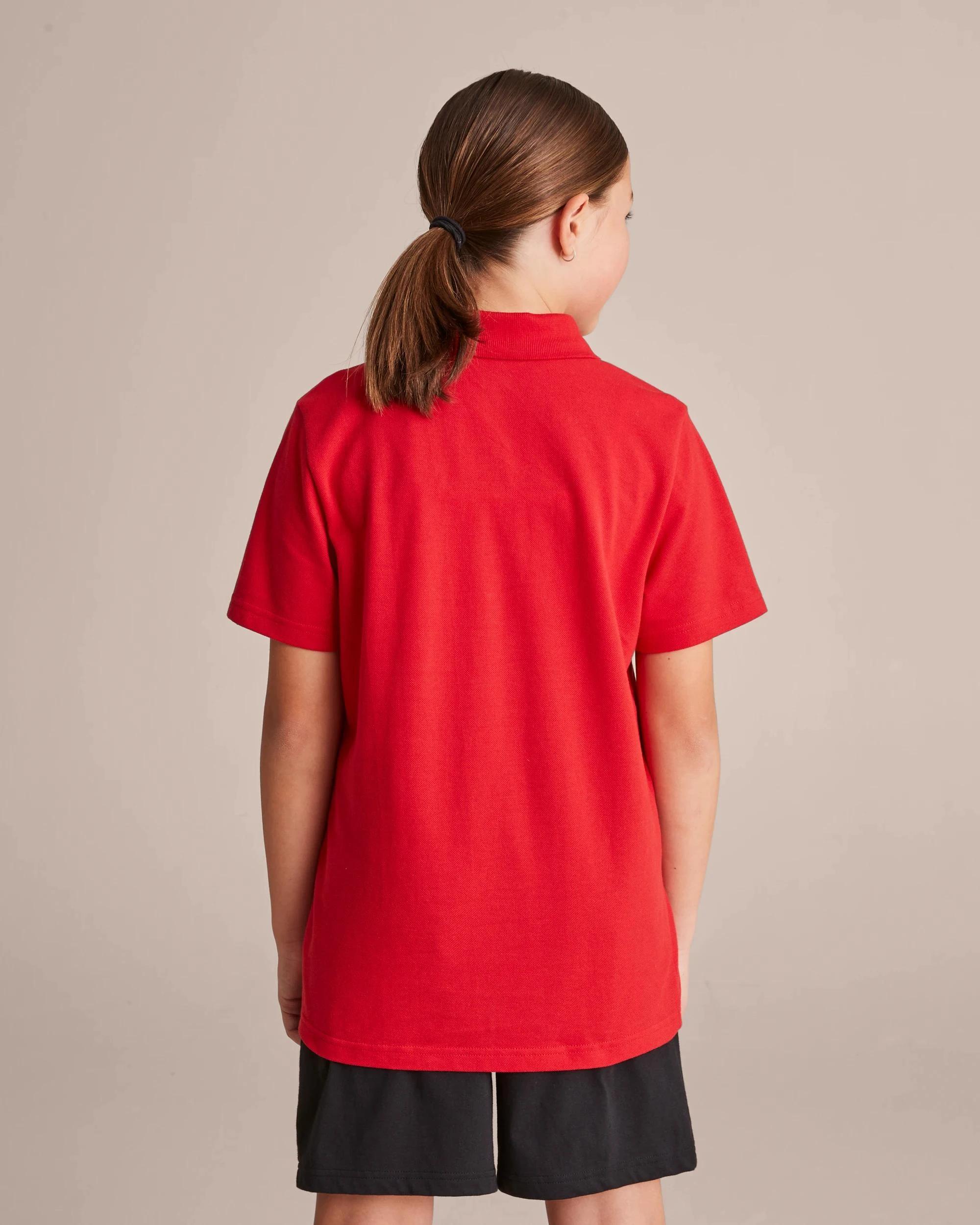 6 Target Short Sleeve School Polos RED, 6 of 10