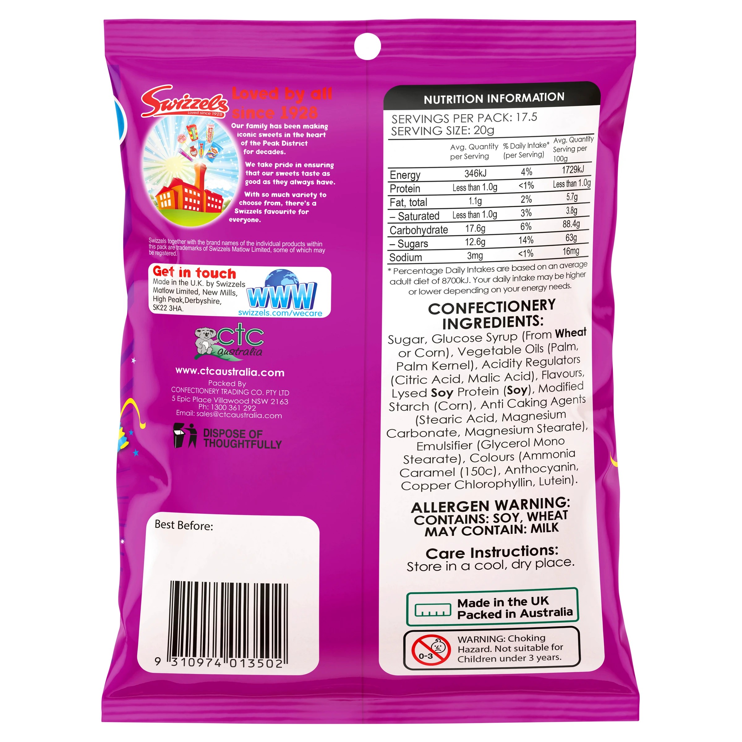 2 35 Piece Swizzels Curious Chews 350g, 2 of 2