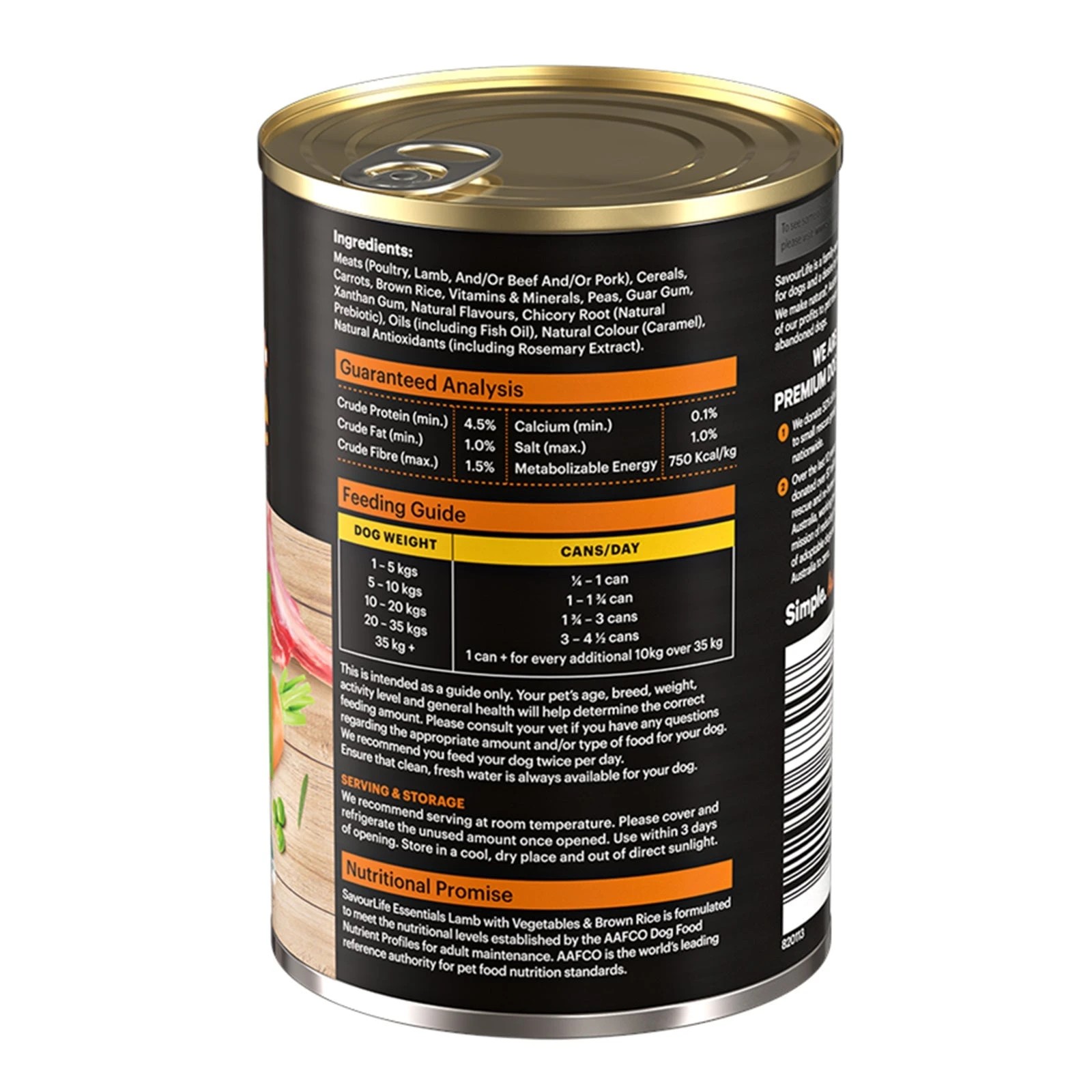 2 Savourlife Essentials Lamb Vegetable & Rice 400g 12pk, 2 of 2