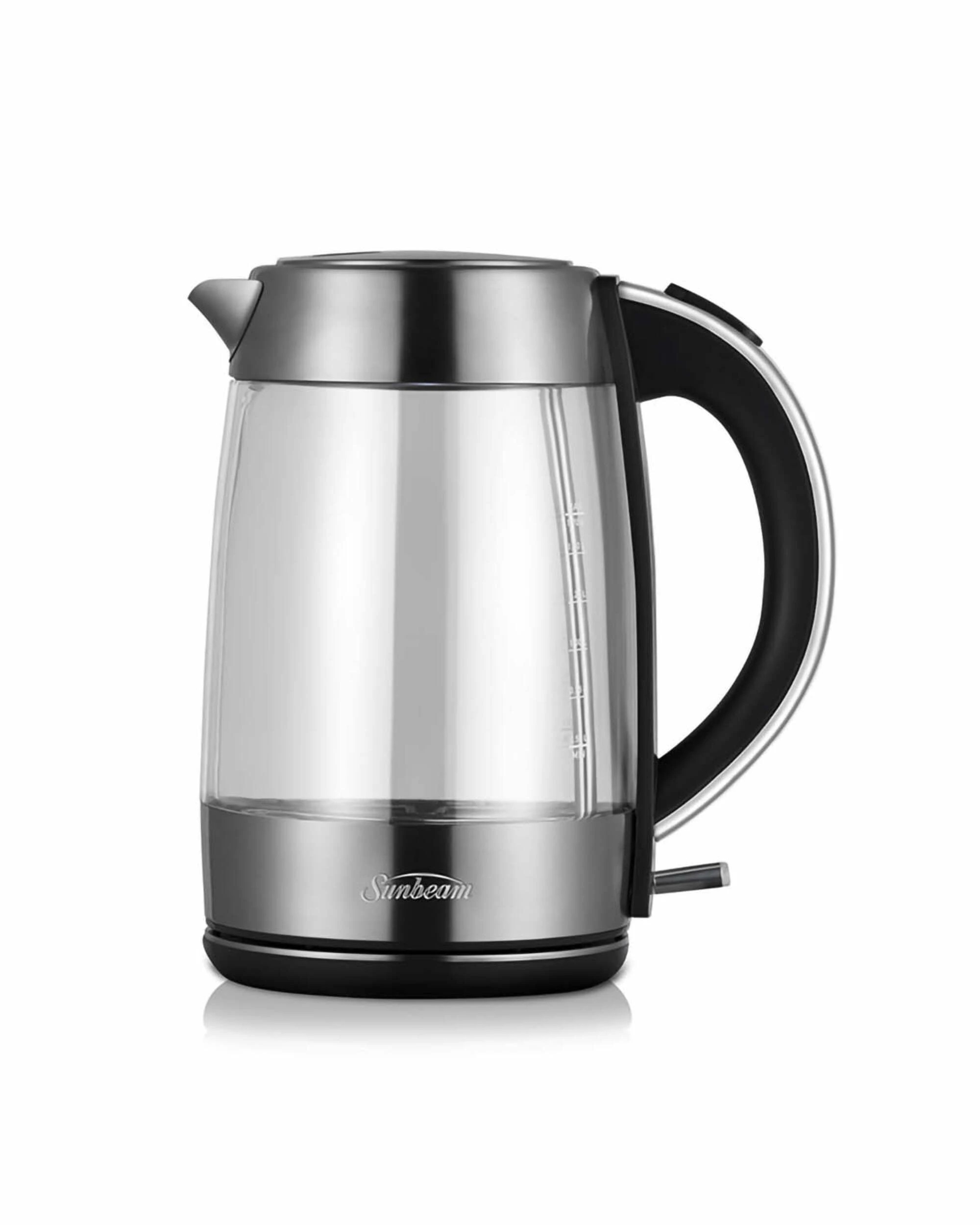 1 Sunbeam 1.7 Litre Maestro Dual Wall Glass Kettle - Clear - SILVER, 1 of 3