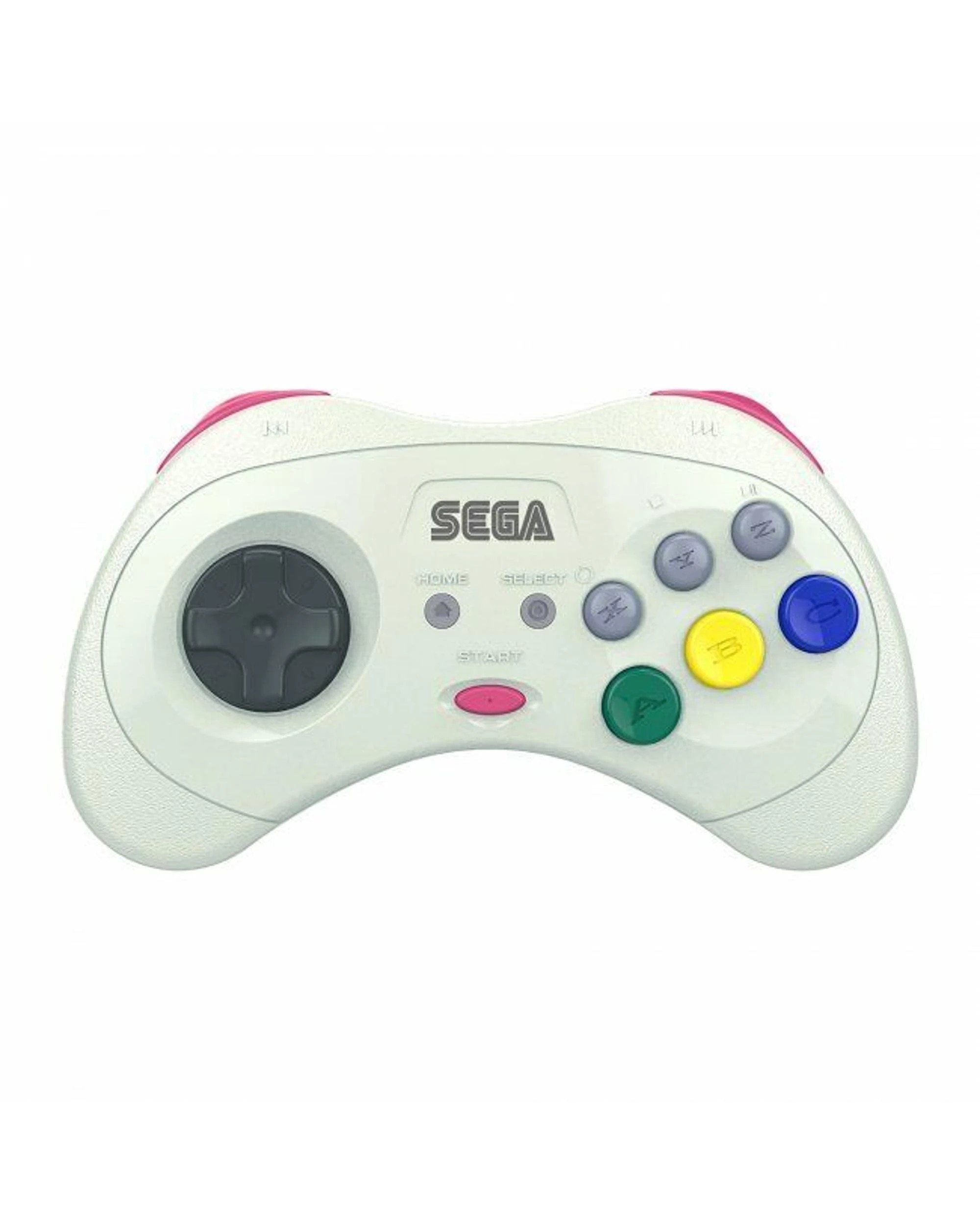 2 Retro-Bit Sega Saturn 8-Button 2.4ghz Wireless Arcade Pad for PC and Mac - White, 2 of 4