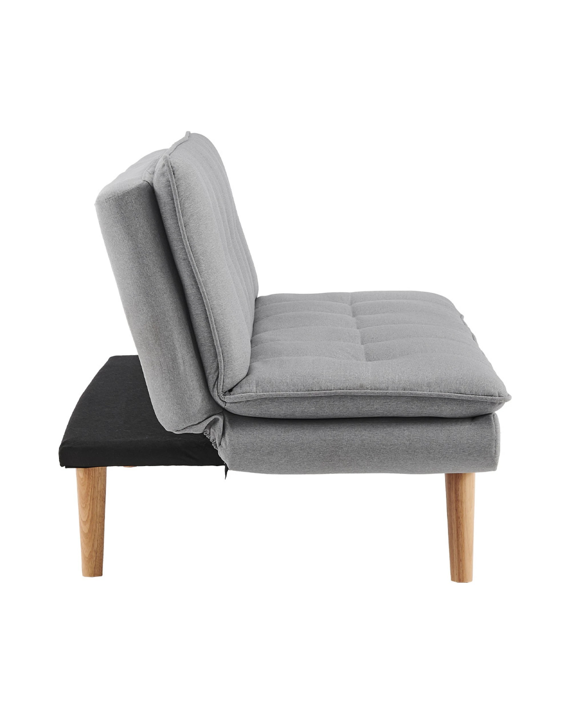 4 Sarantino 3 Seater Linen Couch Sofa Bed Lounge Futon - Light Grey, 4 of 10