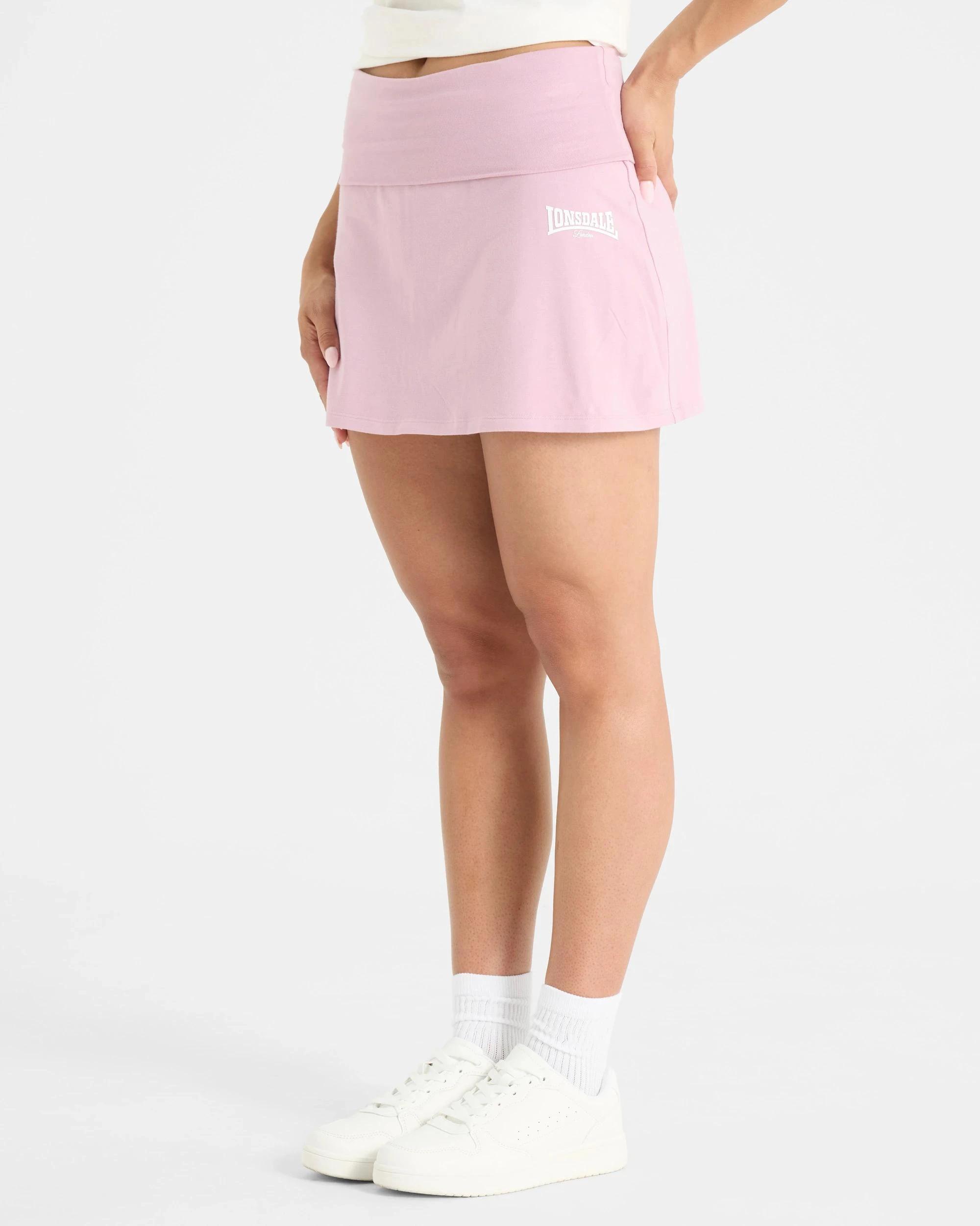 2 Lonsdale London Active Fold Over Skort DUSTY PINK, 2 of 6