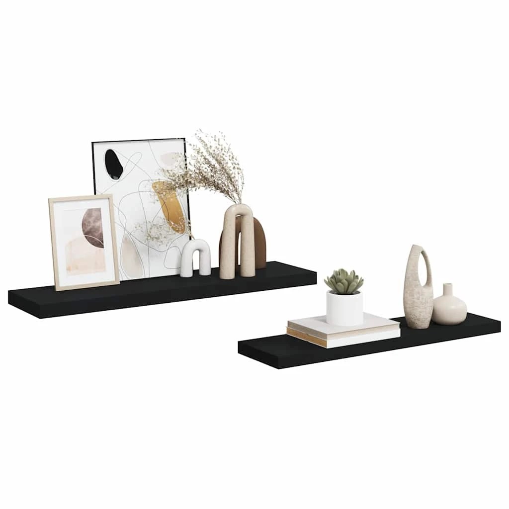 5 vidaXL Wall shelf Wall mounting - Black, 5 of 9