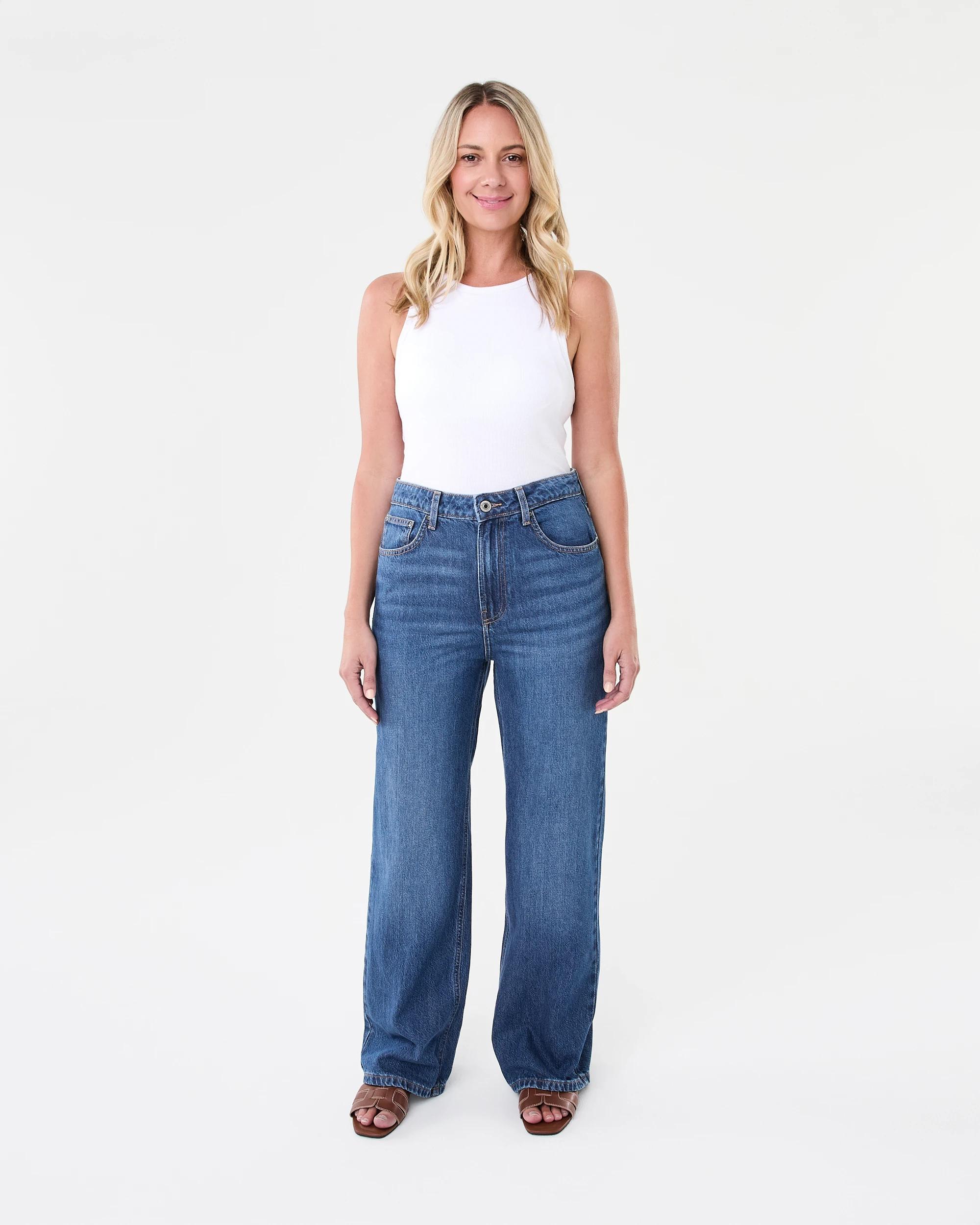 2 Straight Leg Jeans Dark Wash, 2 of 8