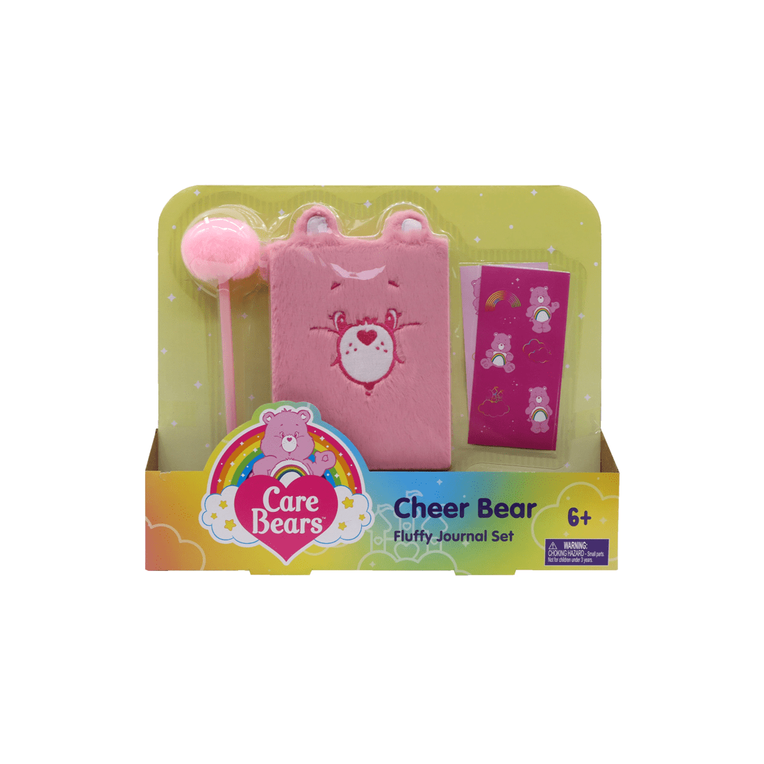 1 Care Bears Cheer Bear Fluffy Journal Set, 1 of 3