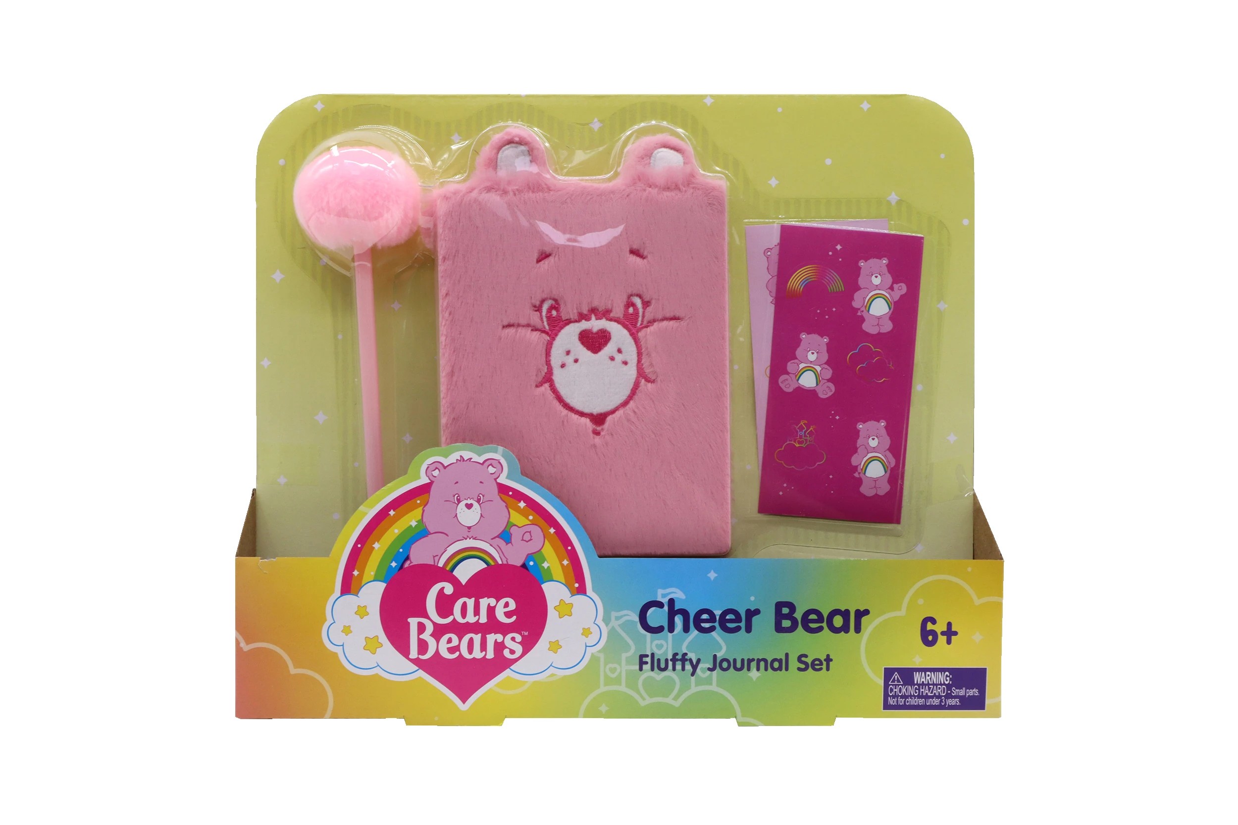 1 Care Bears Cheer Bear Fluffy Journal Set, 1 of 3