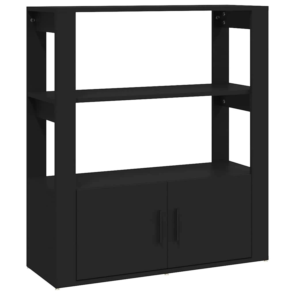 1 vidaXL Wooden Sideboard Ample Storage - Black, 1 of 9