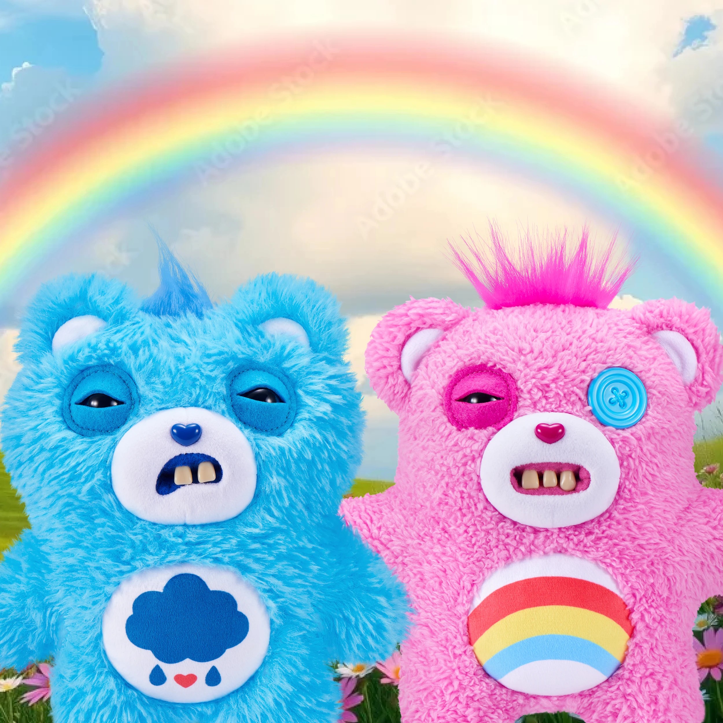 6 Fuggler Care Bears Plush 9in S1 - Assorted - Multi, 6 of 6