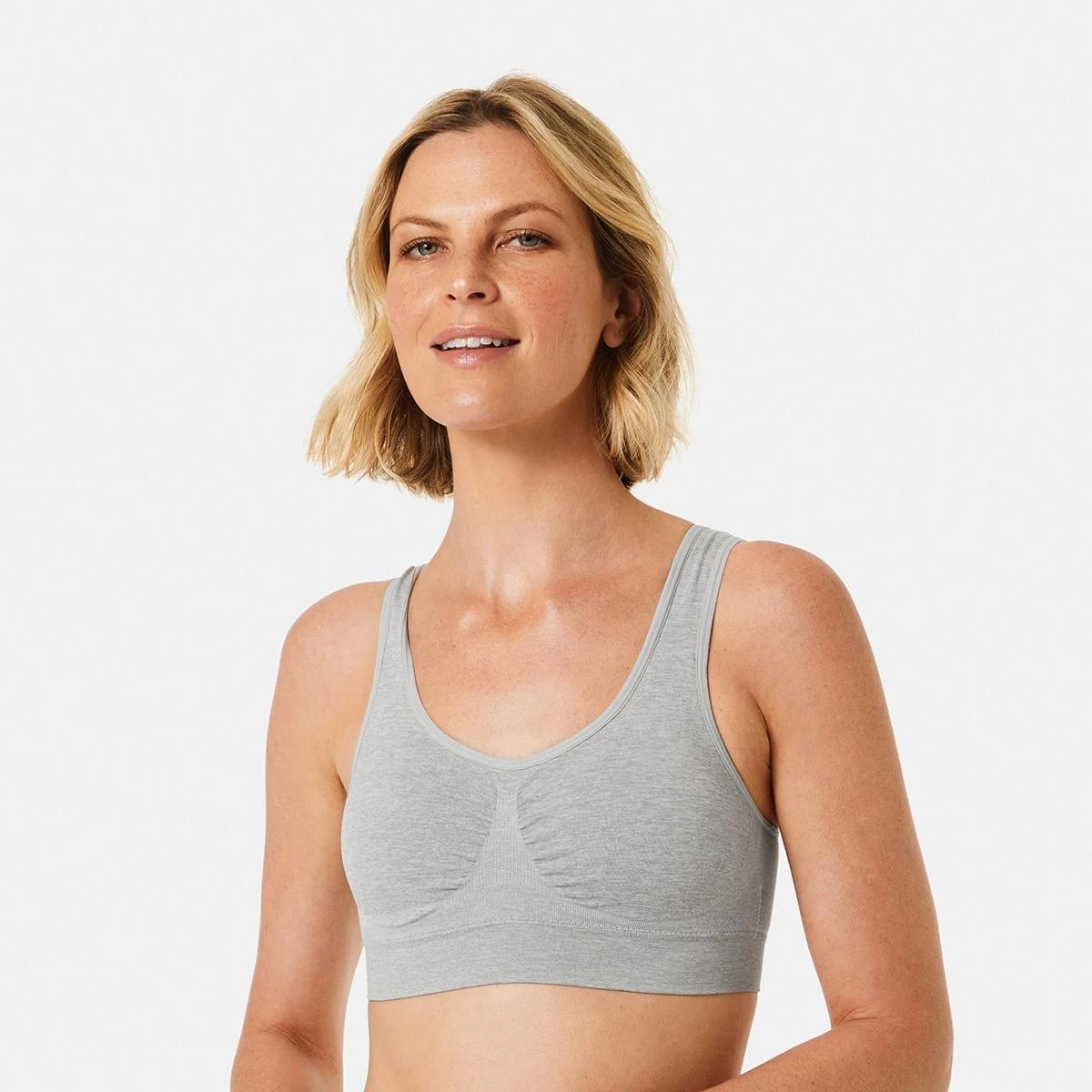 4 2 Pack Wirefree Seamfree Crop OMBRE BLUE, SILVER MARLE, 4 of 8