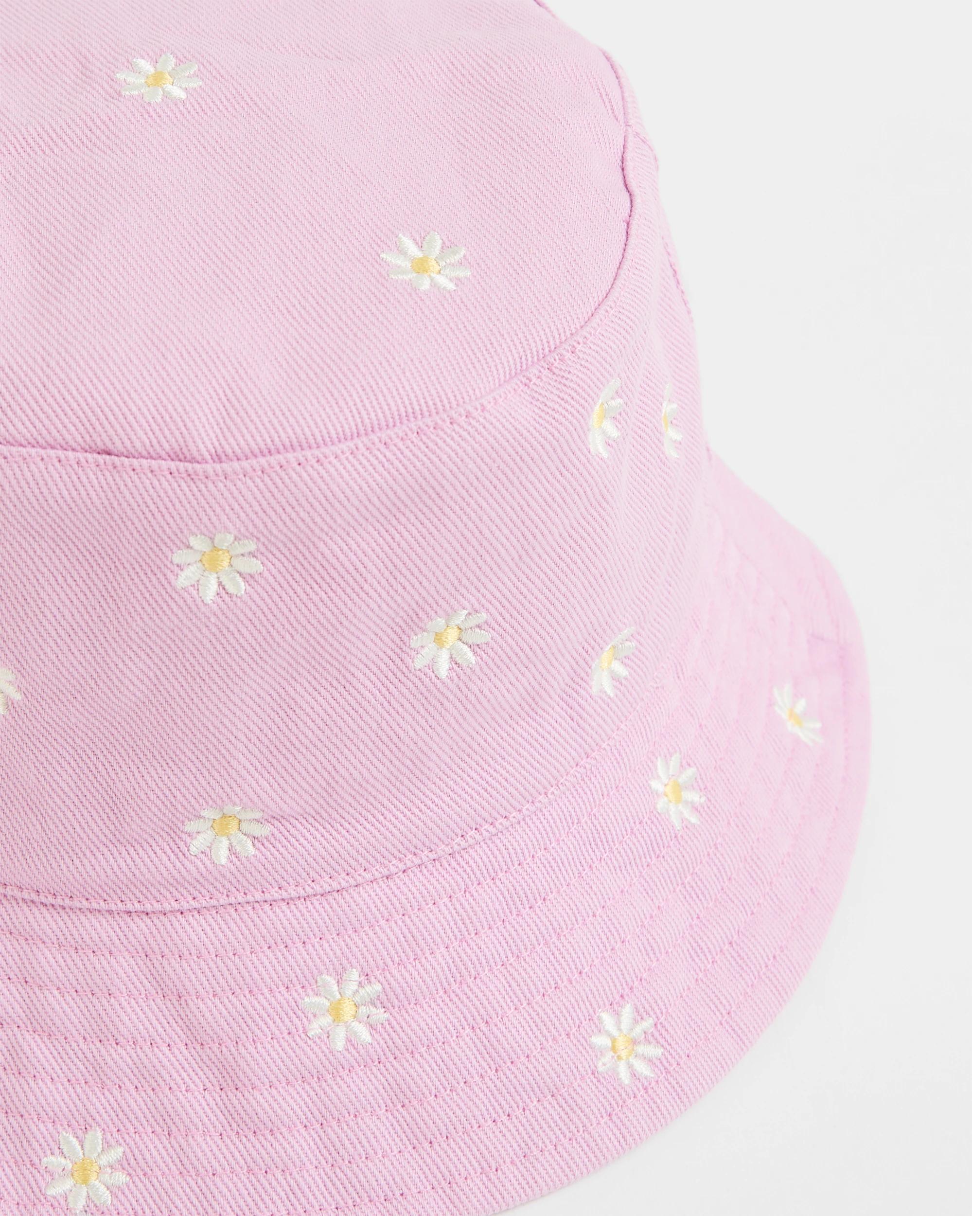 2 Target Kids Embroidered Daisy Bucket Hat LILAC, 2 of 2