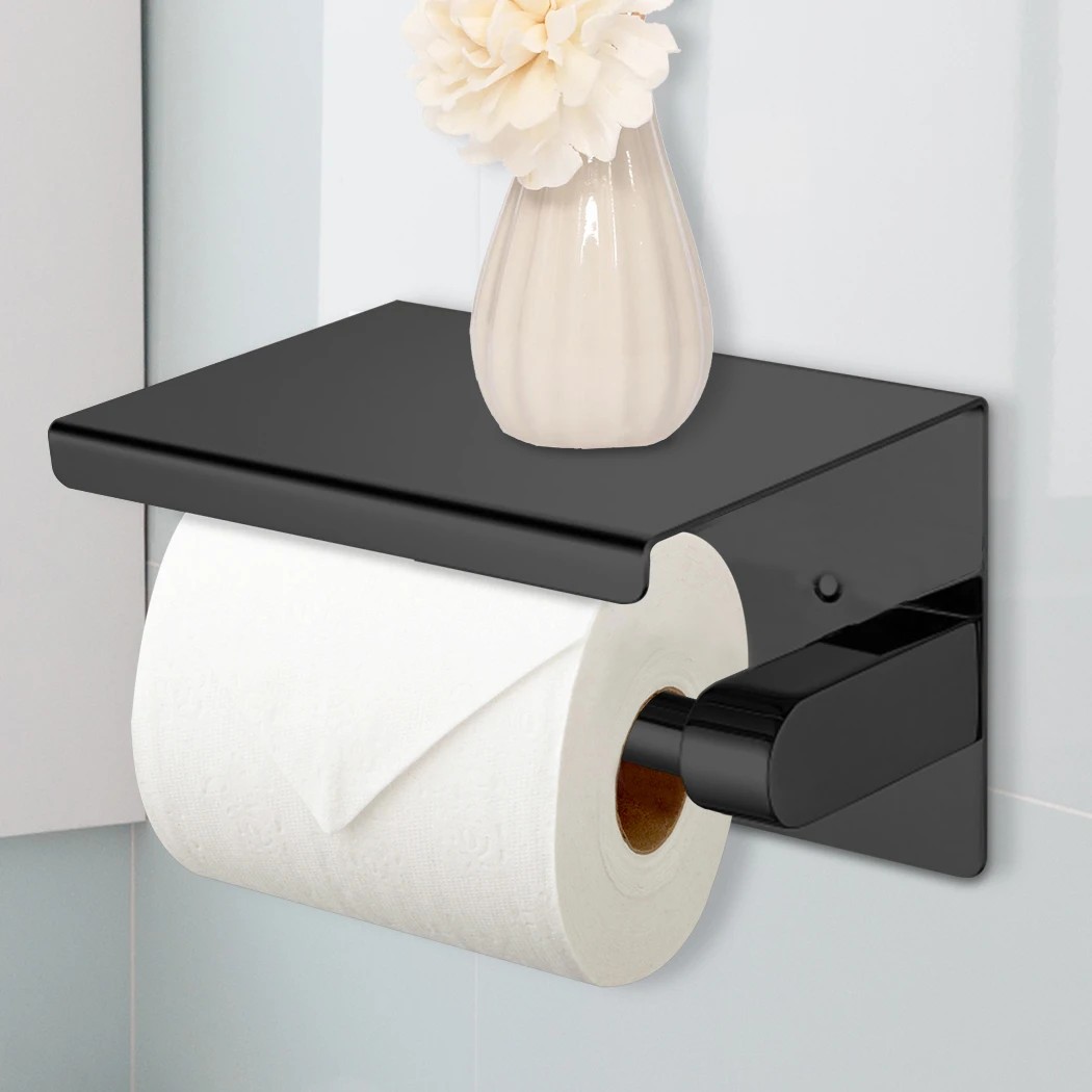 7 Traderight Toilet Paper Holder - Black, 7 of 7