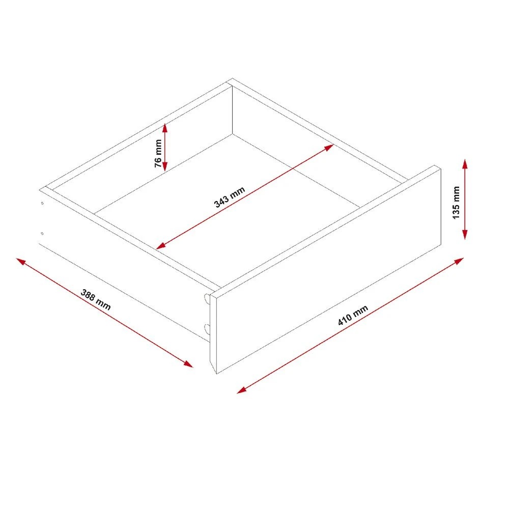 7 Stockholm 3 Drawer 1400mm Desk Walnut Black Desks, Tables and Workstations, 7 of 7
