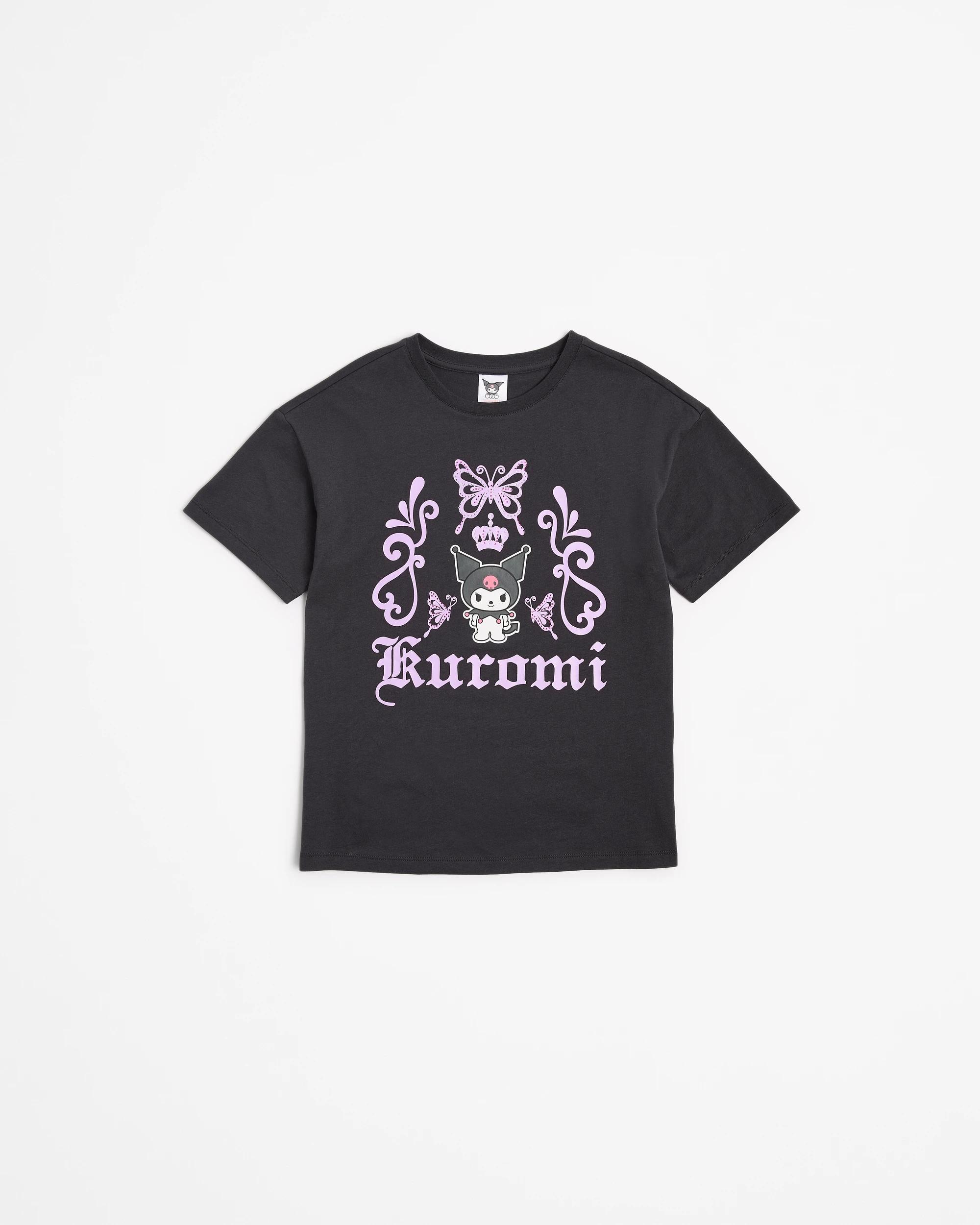 4 Hello Kitty Kuromi Diamonte T-shirt CHARCOAL, 4 of 5