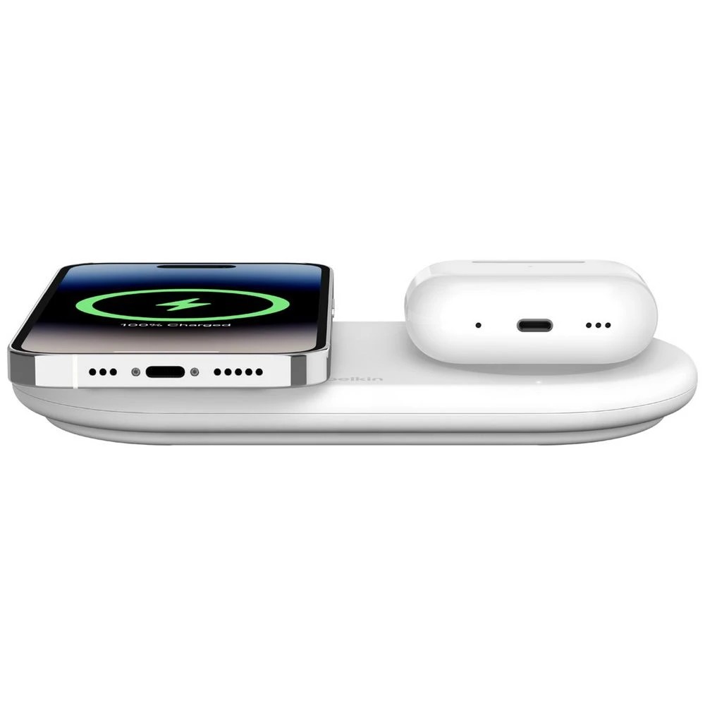 3 Belkin Qi2 2-in-1 Wireless Charging Pad 15w White, 3 of 8