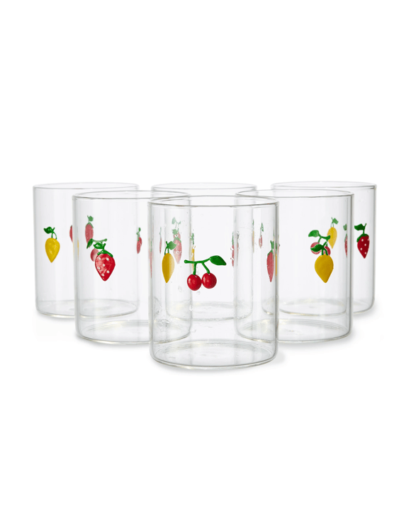 6 Fruit Icon Glasses