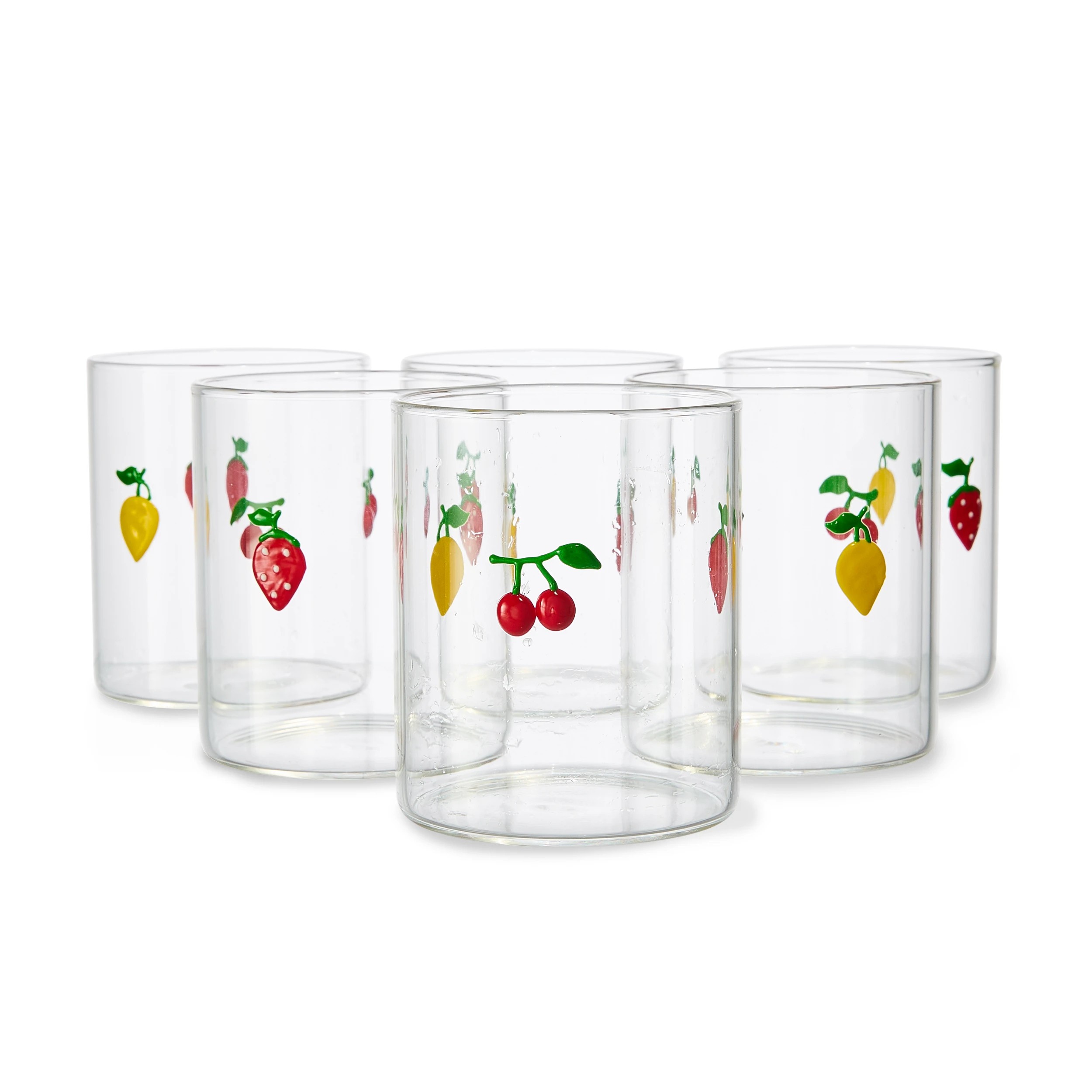 1 6 Fruit Icon Glasses, 1 of 7