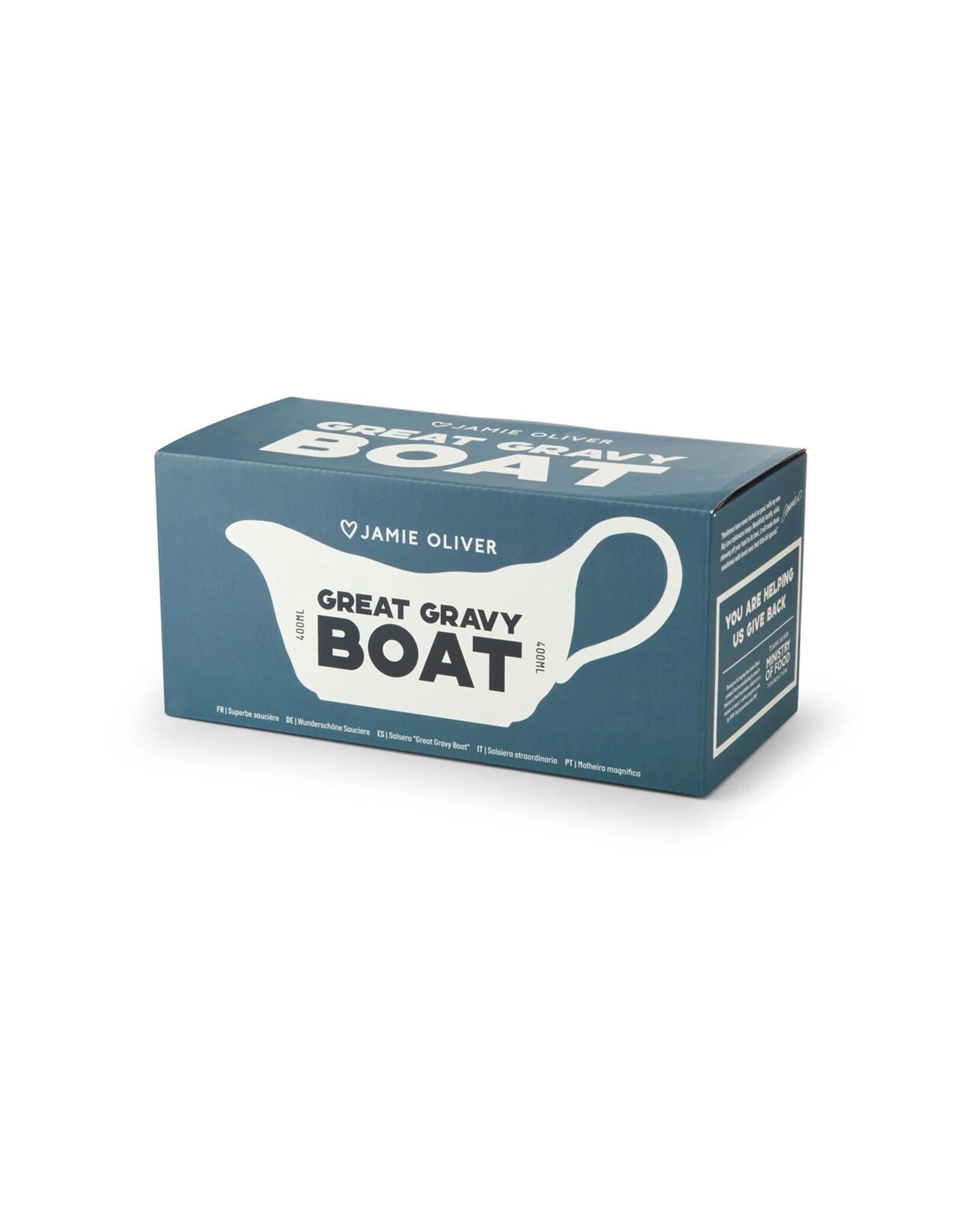 5 Jamie Oliver Big Love Great 2pk 400ml Stoneware Gravy Boat Durable Serveware - White, 5 of 6