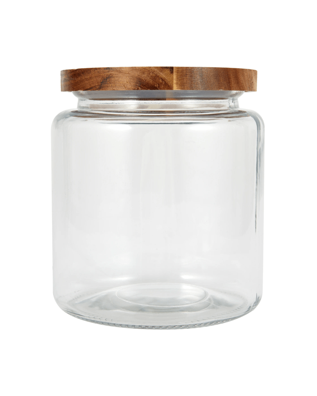 3L Glass Jar with Wood