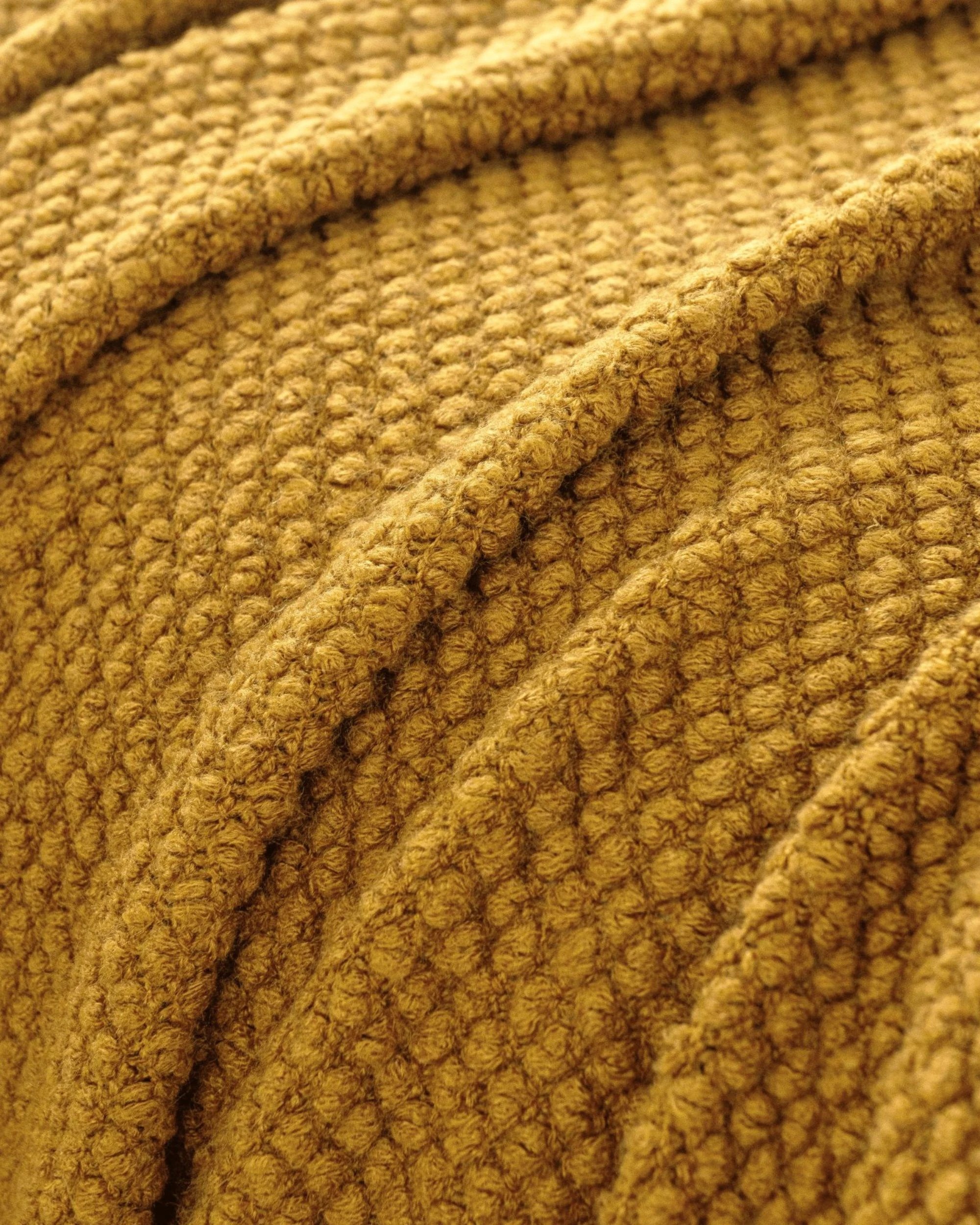 7 Gioia Casa Micro Plush Knitted Throw Blanket Soft Warm Lightweight - Mustard, 7 of 7