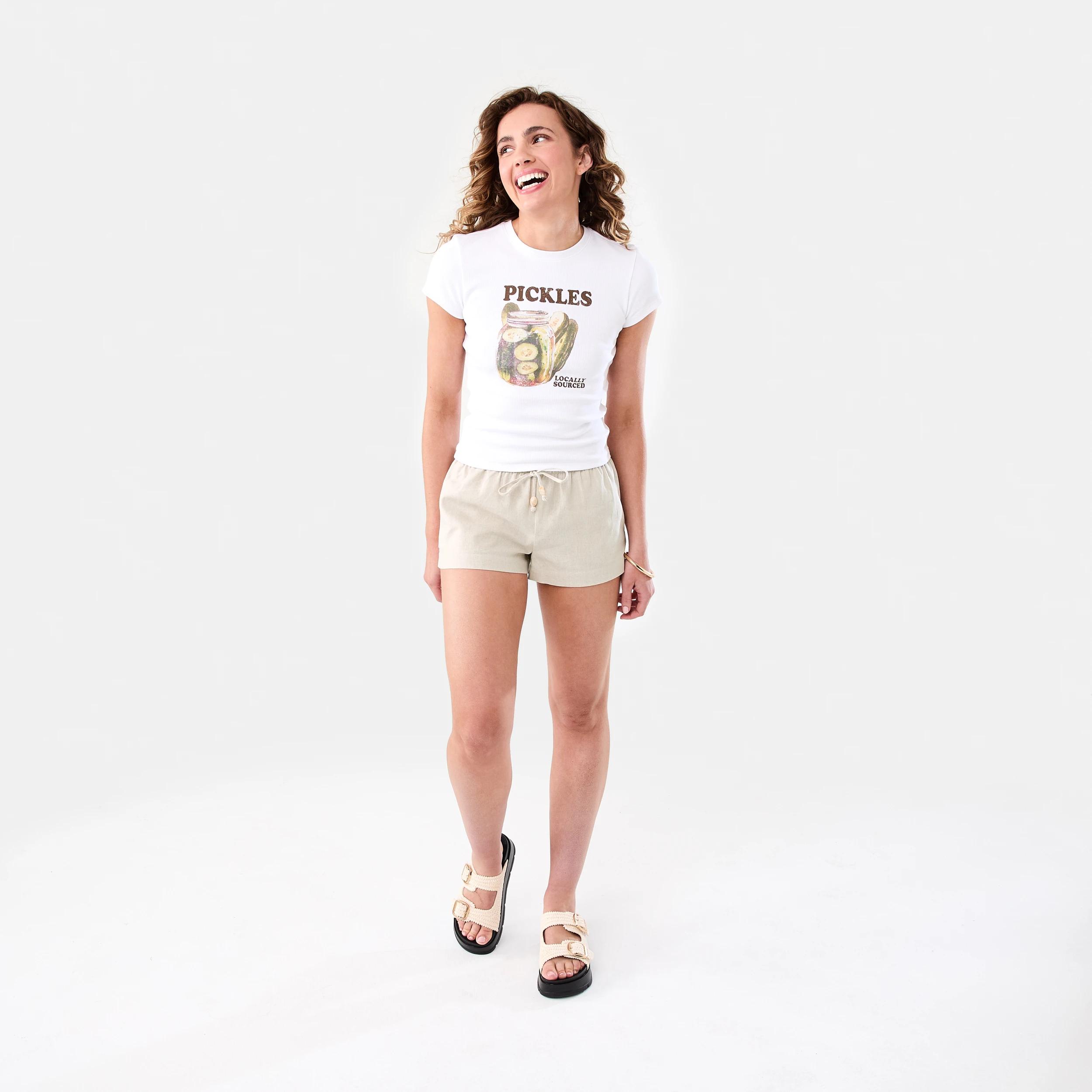 2 Neat Fit Print Rib T-shirt Wht Pickle, 2 of 7