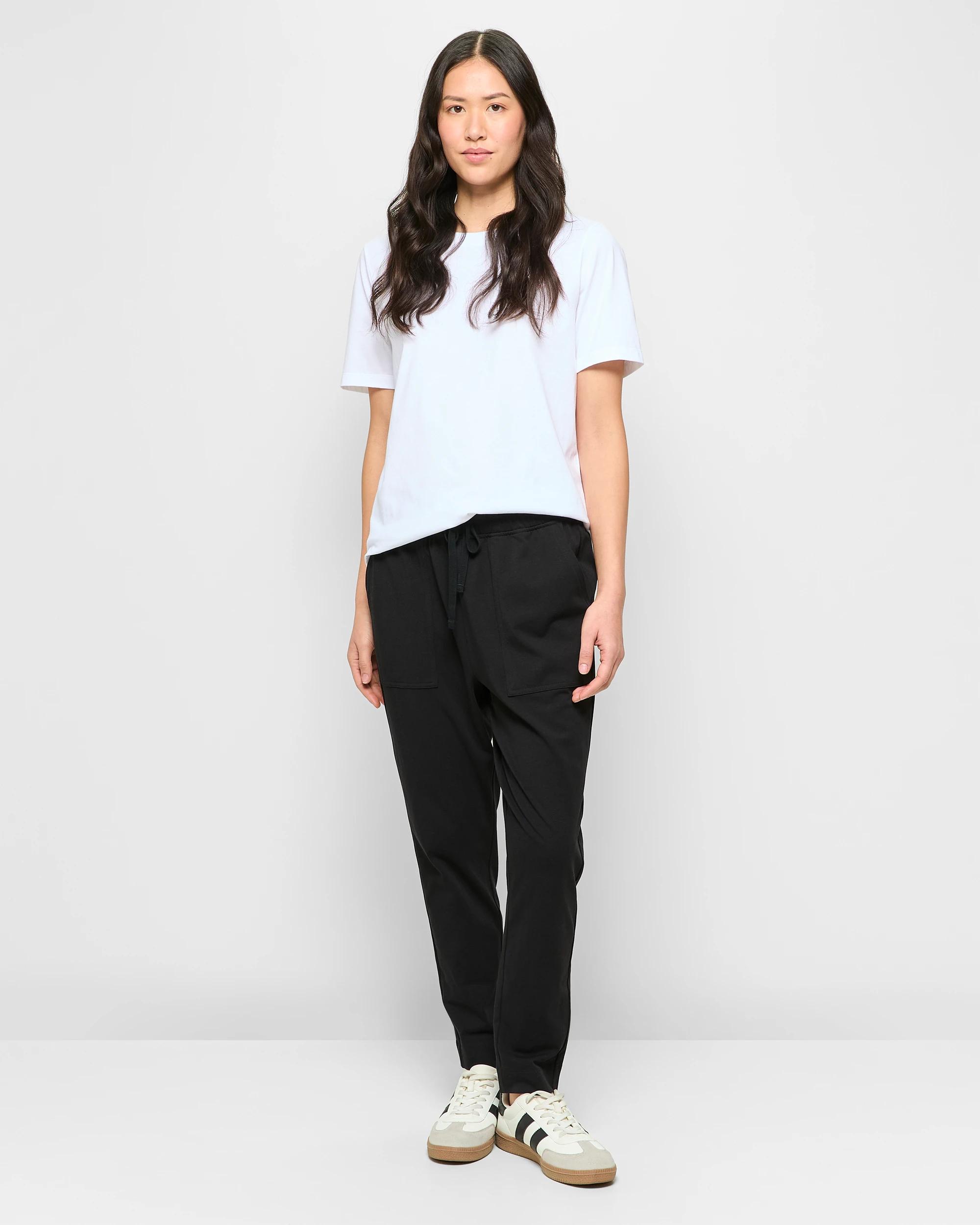 1 Target Australian Cotton Double Jersey Pants BLACK, 1 of 5