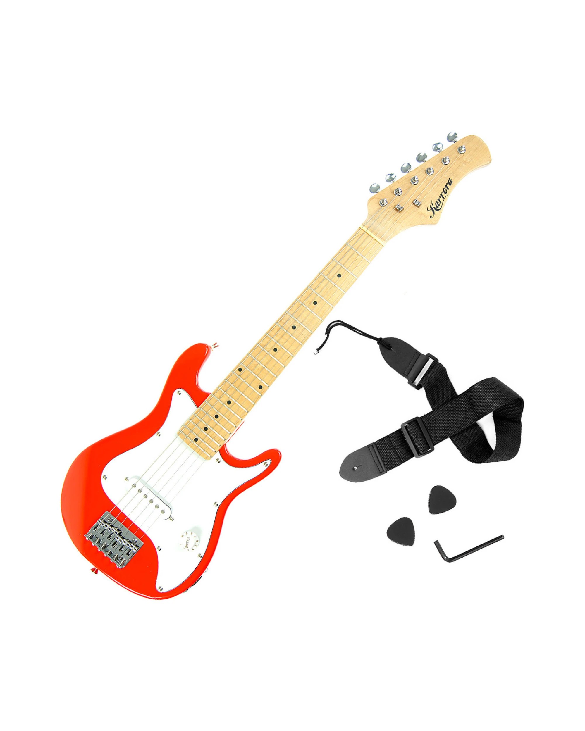 1 Karrera Childrens Electric Guitar String Musical Instrument - Red, 1 of 7