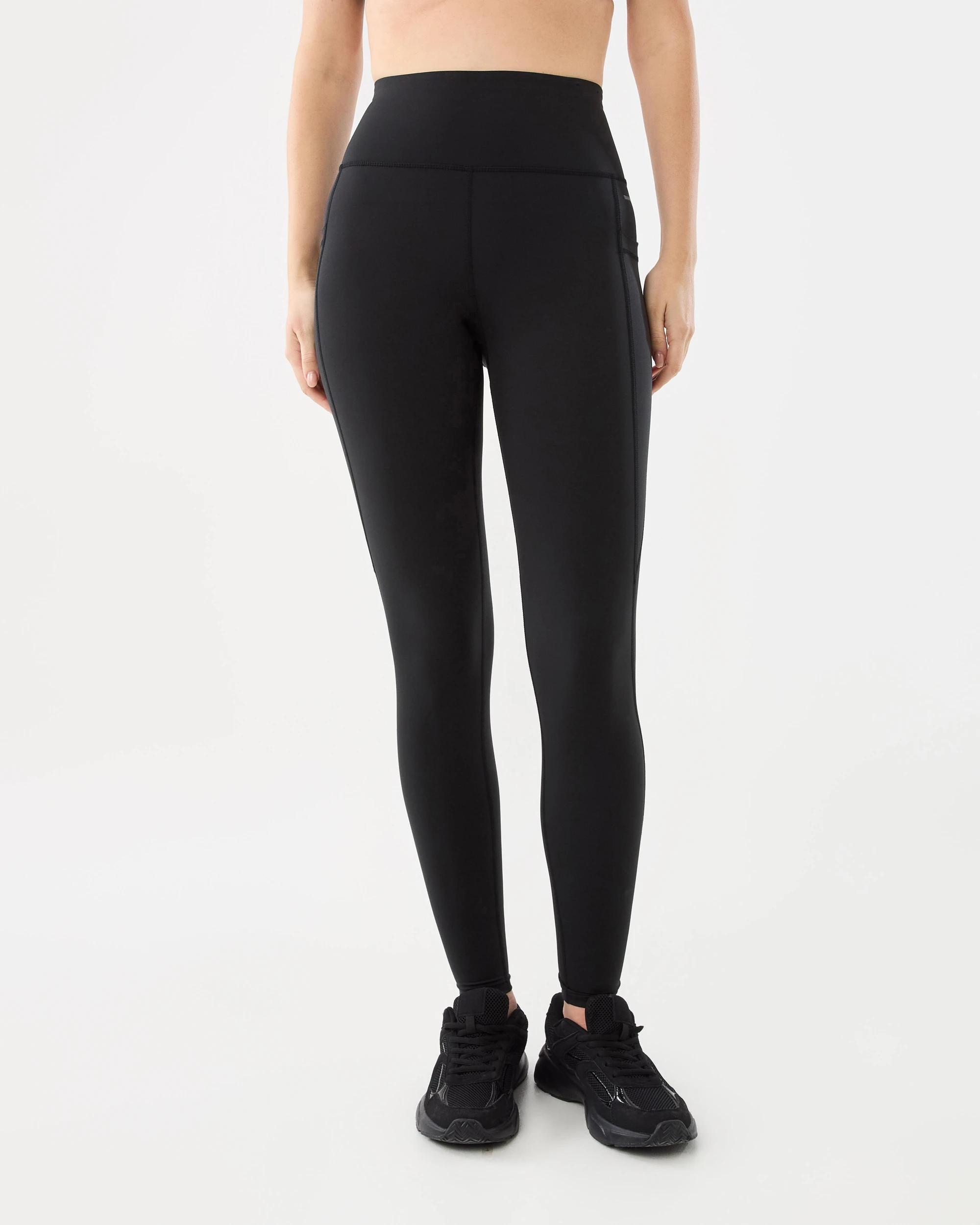 1 Active Womens Full Length Training Leggings Black, 1 of 6