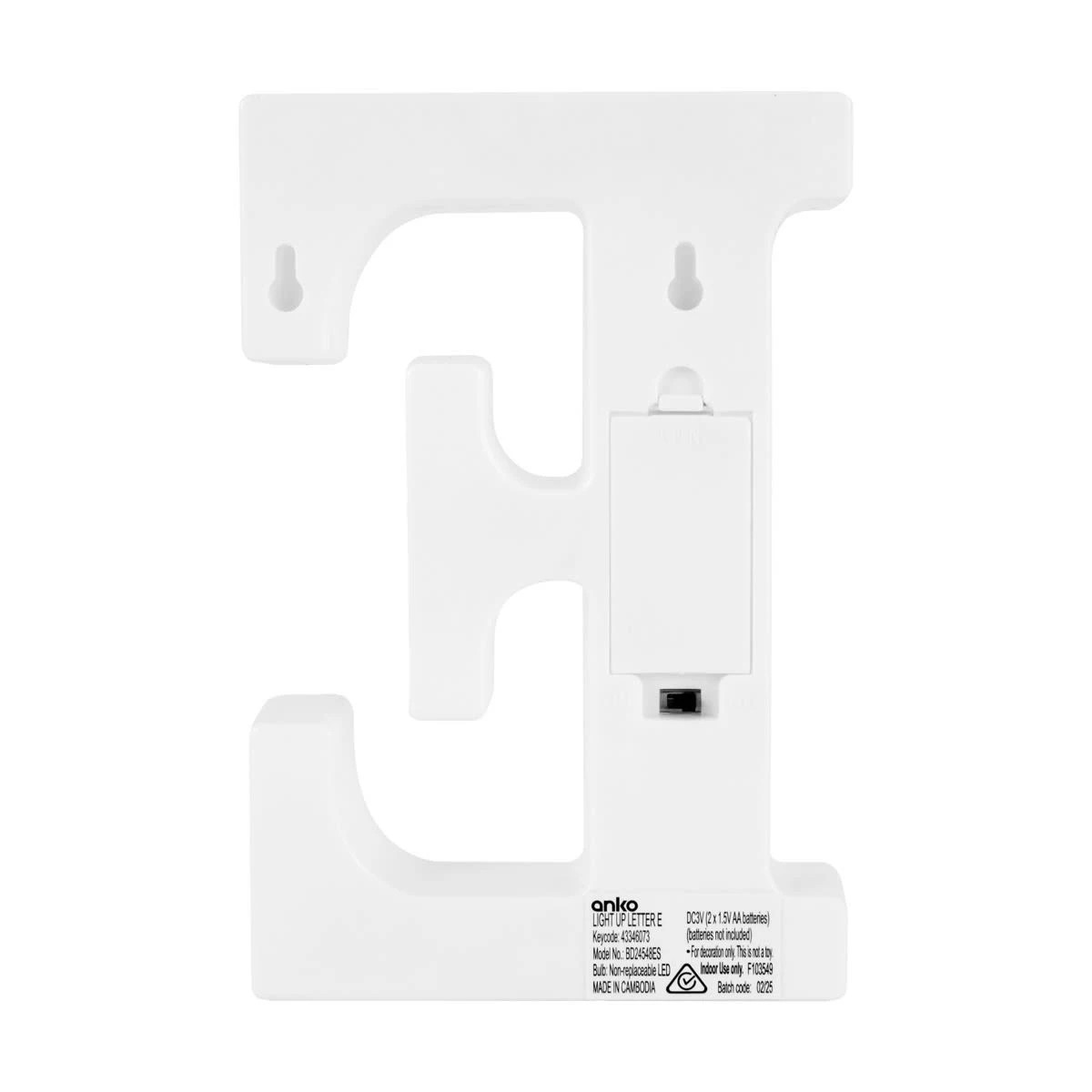 3 Light Up Letter - E, 3 of 5