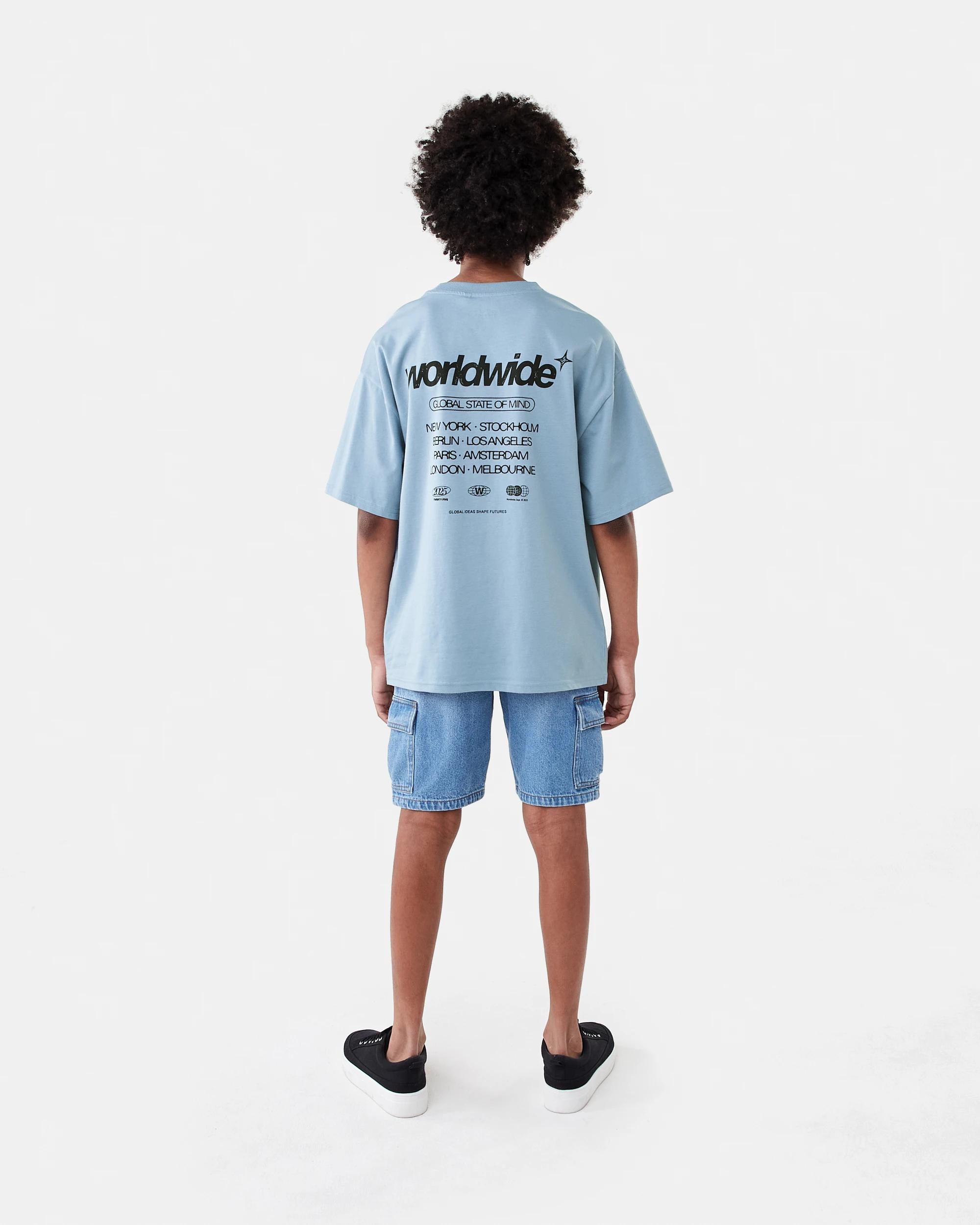 7 Short Sleeve Oversized Printed T-shirt Blu Street, 7 of 7