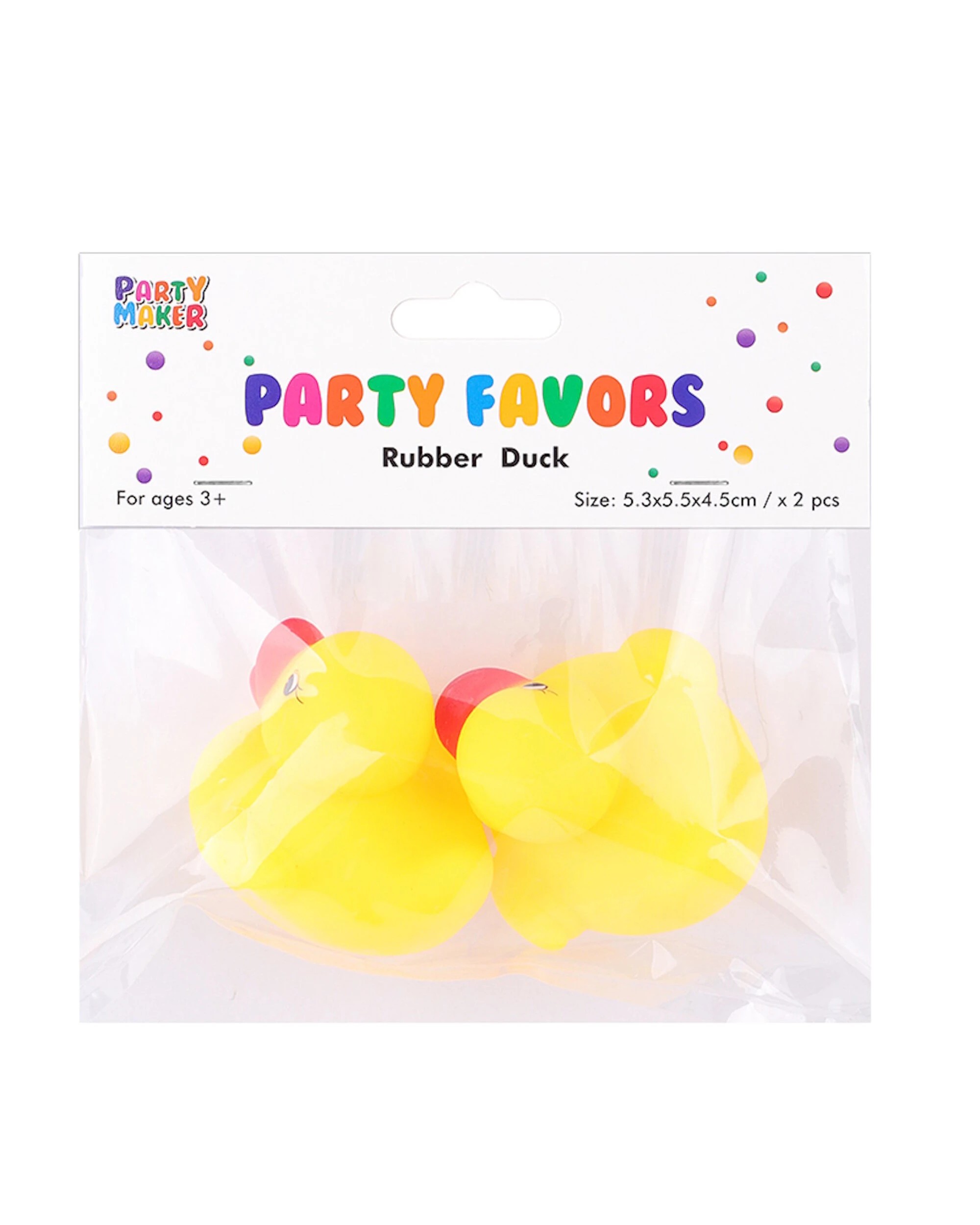 4 Party Maker Rubber Ducks Pack of 2 - Yellow, 4 of 4