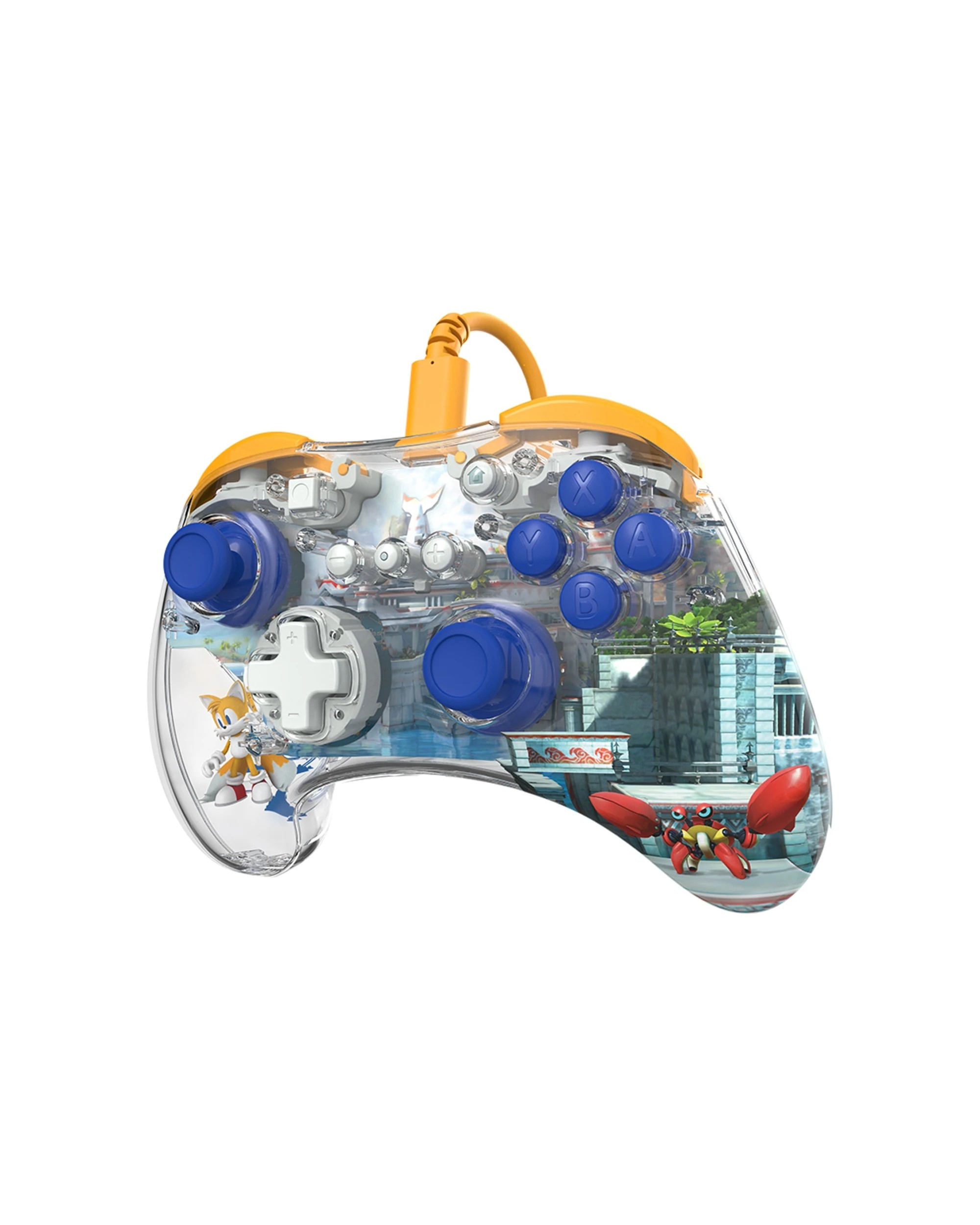 6 REALMz Wired Tails Seaside Hill Zone Controller for Nintendo Switch - Clear, 6 of 6