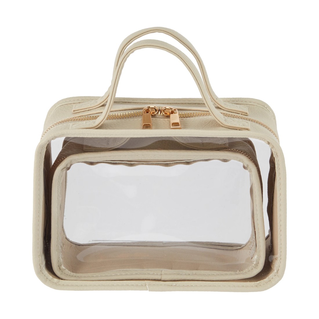 1 OXX Cosmetics 2 Piece Makeup Bags - Praline, 1 of 6