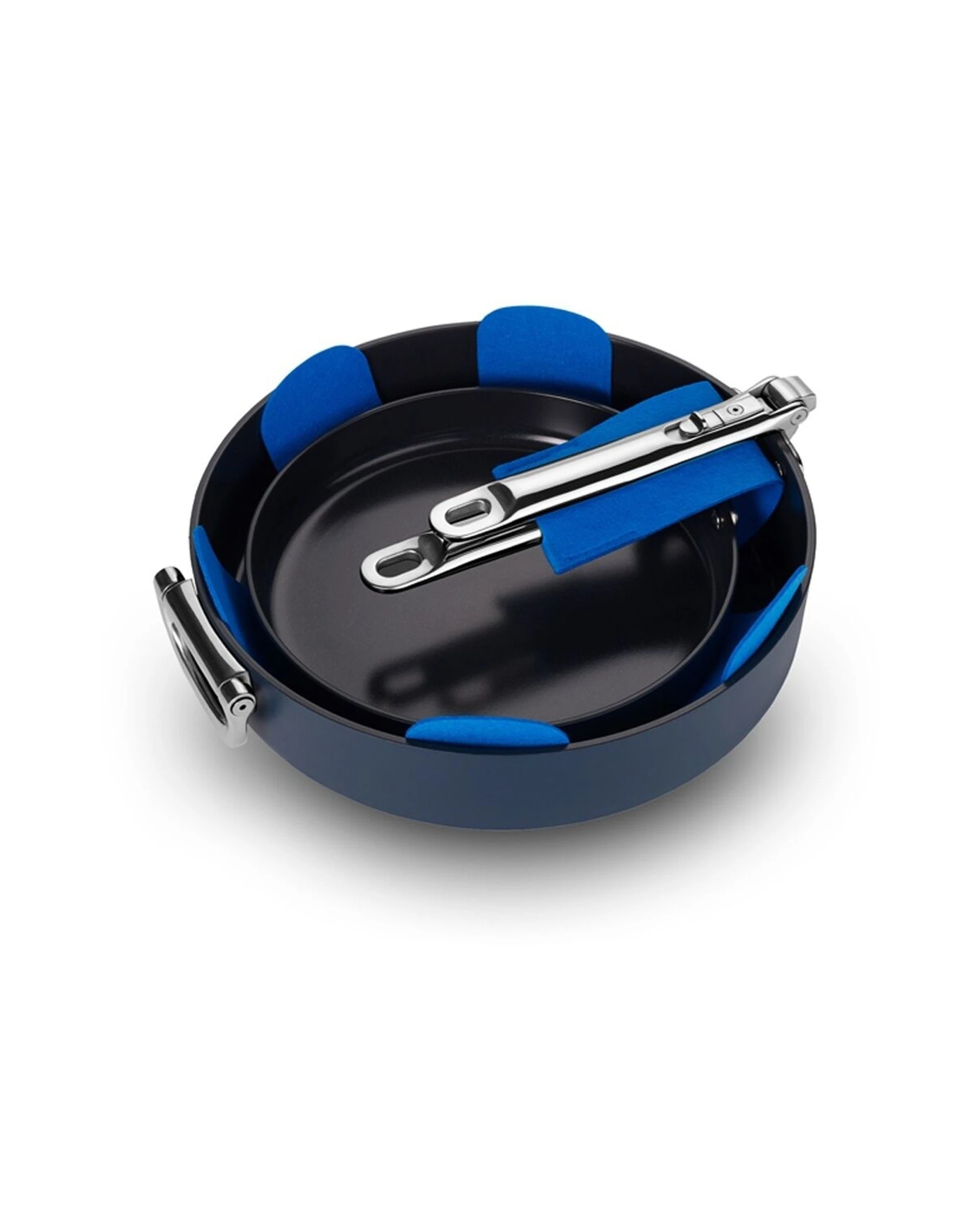3 Joseph Joseph 3pc Space Flexible Felt Pan Protector Set Protects Pans - Blue, 3 of 7