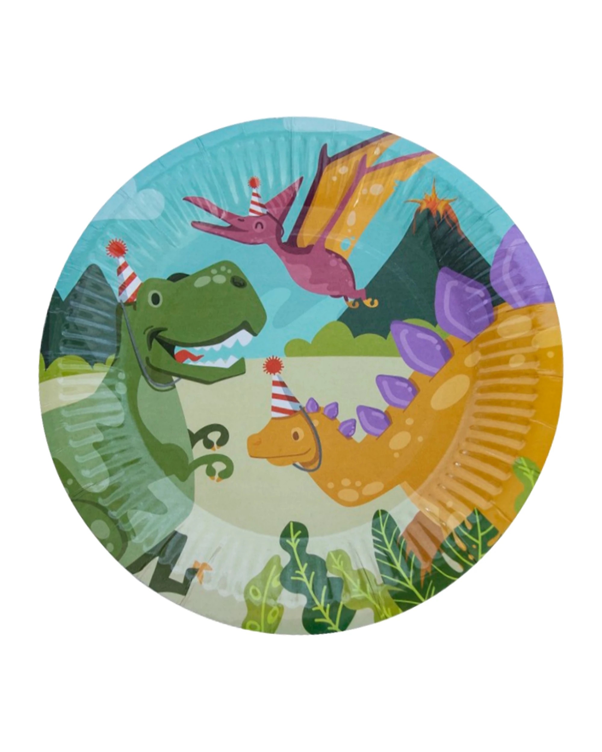 1 Party Maker Dino Party Small Paper Plates Pack of 6, 1 of 1