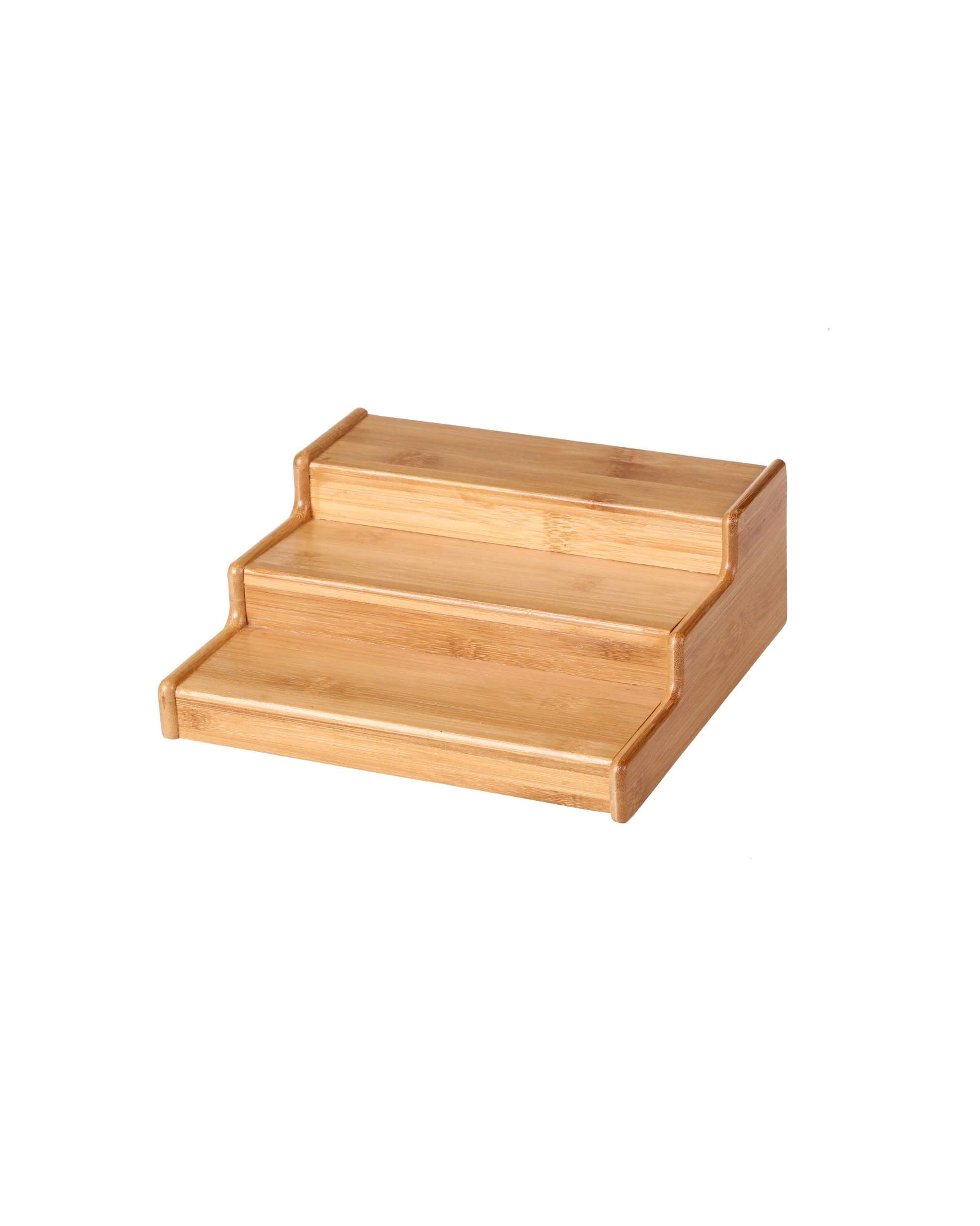 3 Gourmet Kitchen 3 Tier Expandable Spice Rack 23x21x8.4cm - Natural Brown, 3 of 5