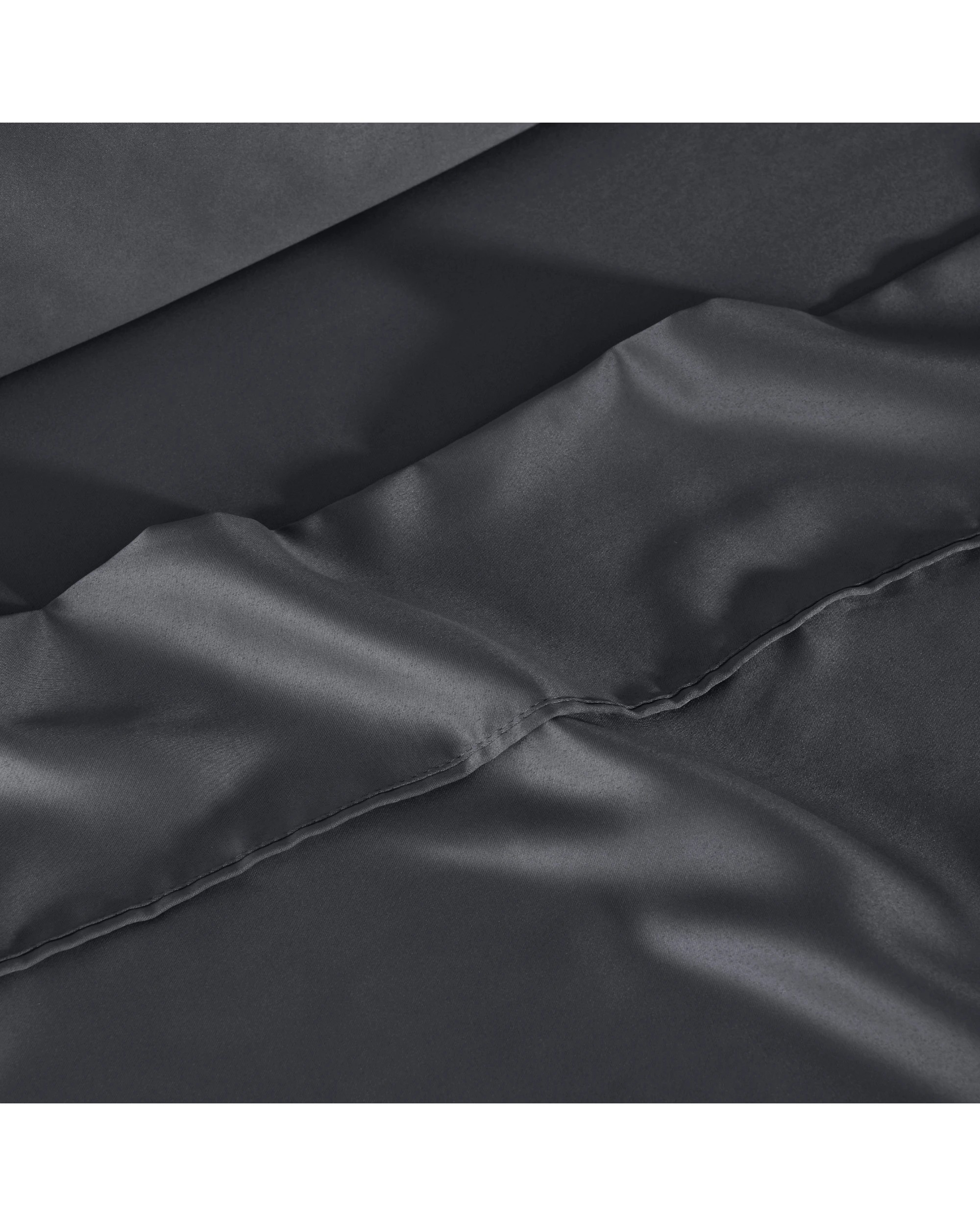 4 Dreamaker Matte Satin Sheet Set - King Bed - Charcoal, 4 of 7