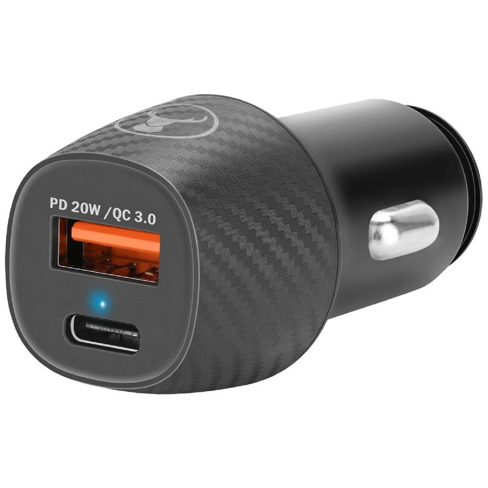 1 Bonelk Carbon Series 20W USB-A and USB-C Car Charger, 1 of 4