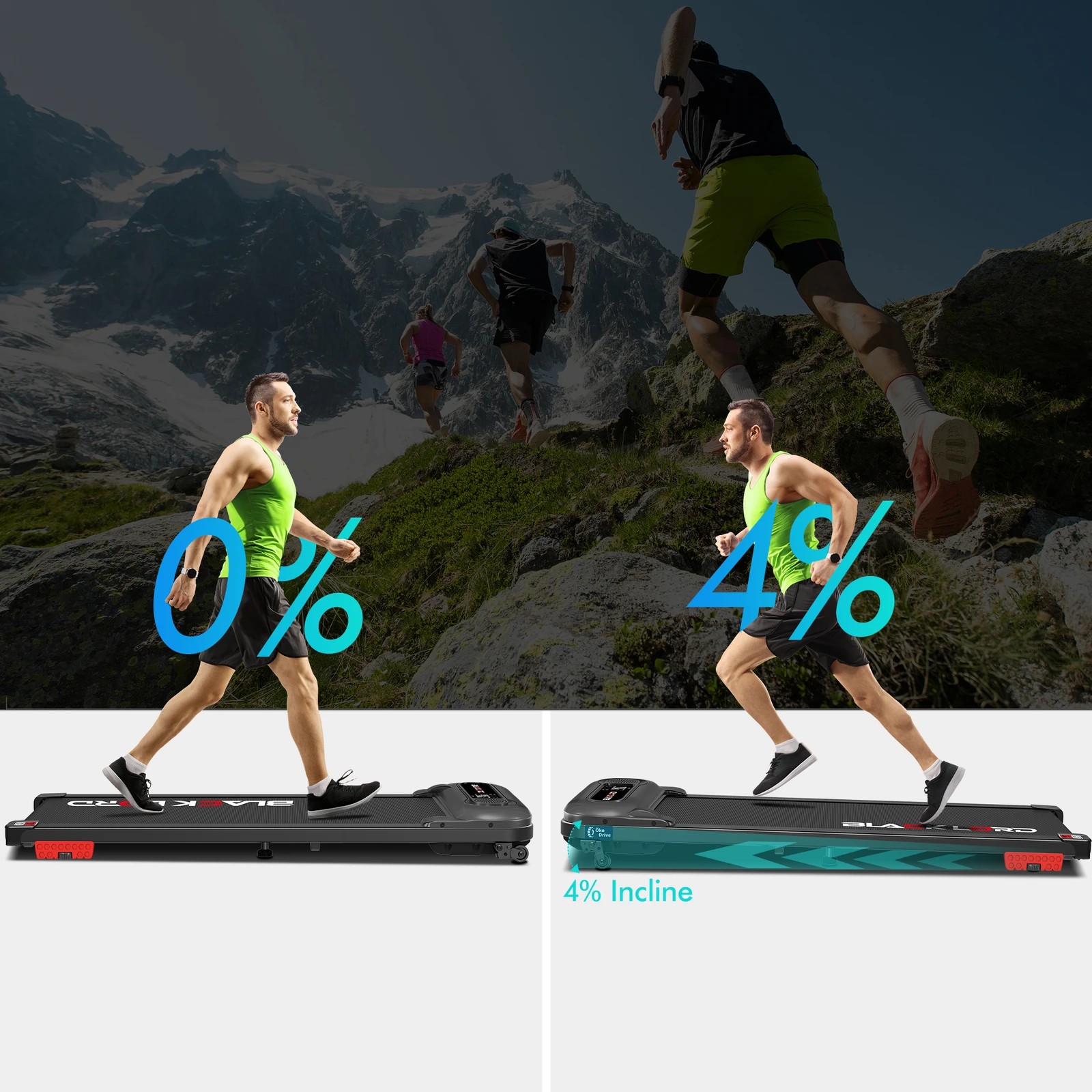 9 Black Lord Treadmill Electric Walking Pad Incline Shock Absorbers Home Gym - Black, 9 of 10