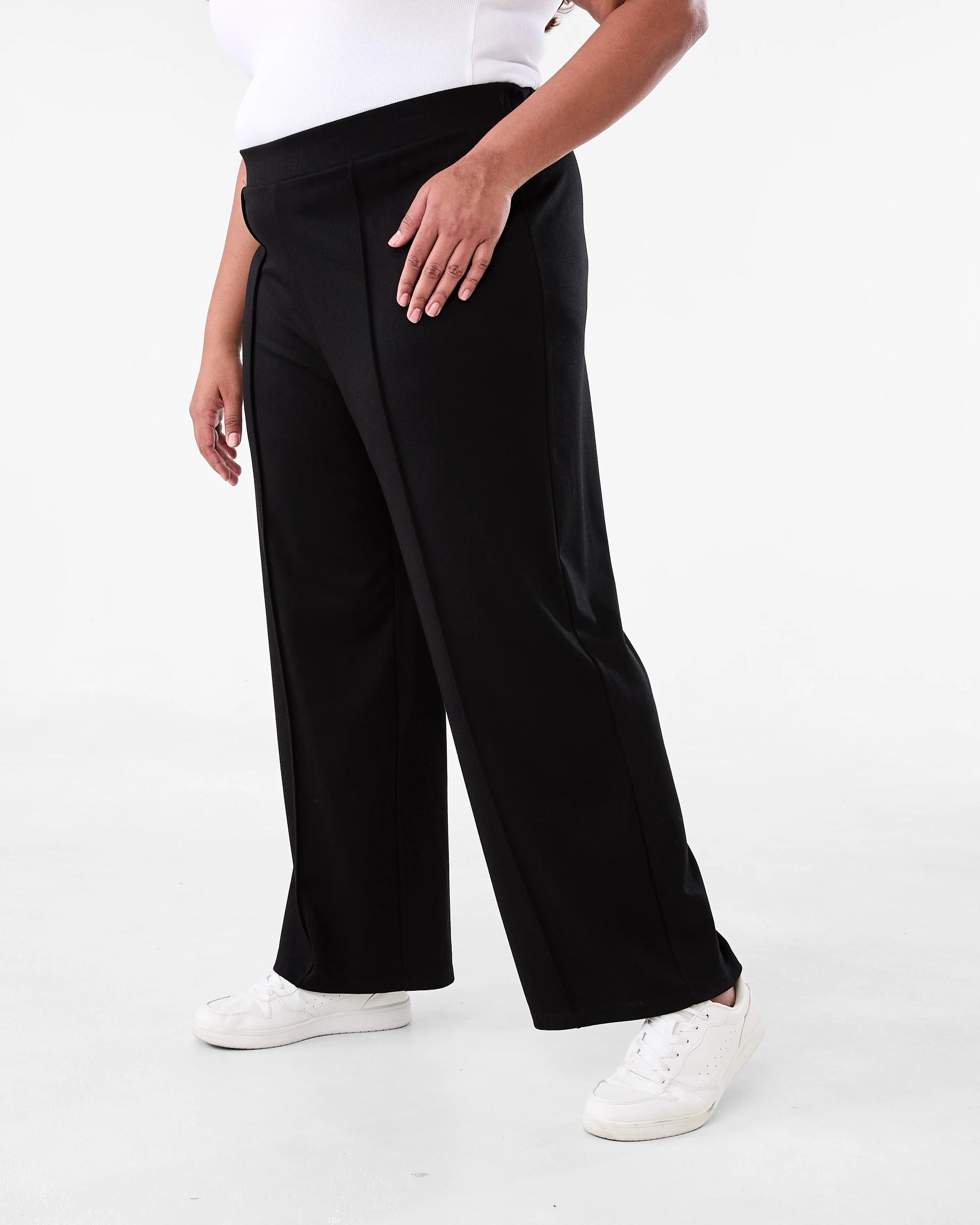 2 Curve Ponte Wide Leg Pants Black, 2 of 4