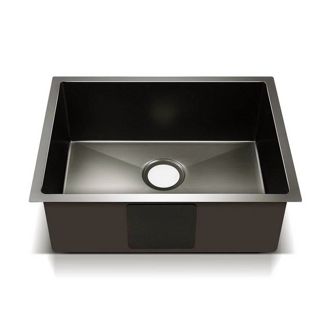 1 Cefito Kitchen Sink 60X45CM Stainless Steel Basin Single Bowl - Black, 1 of 7